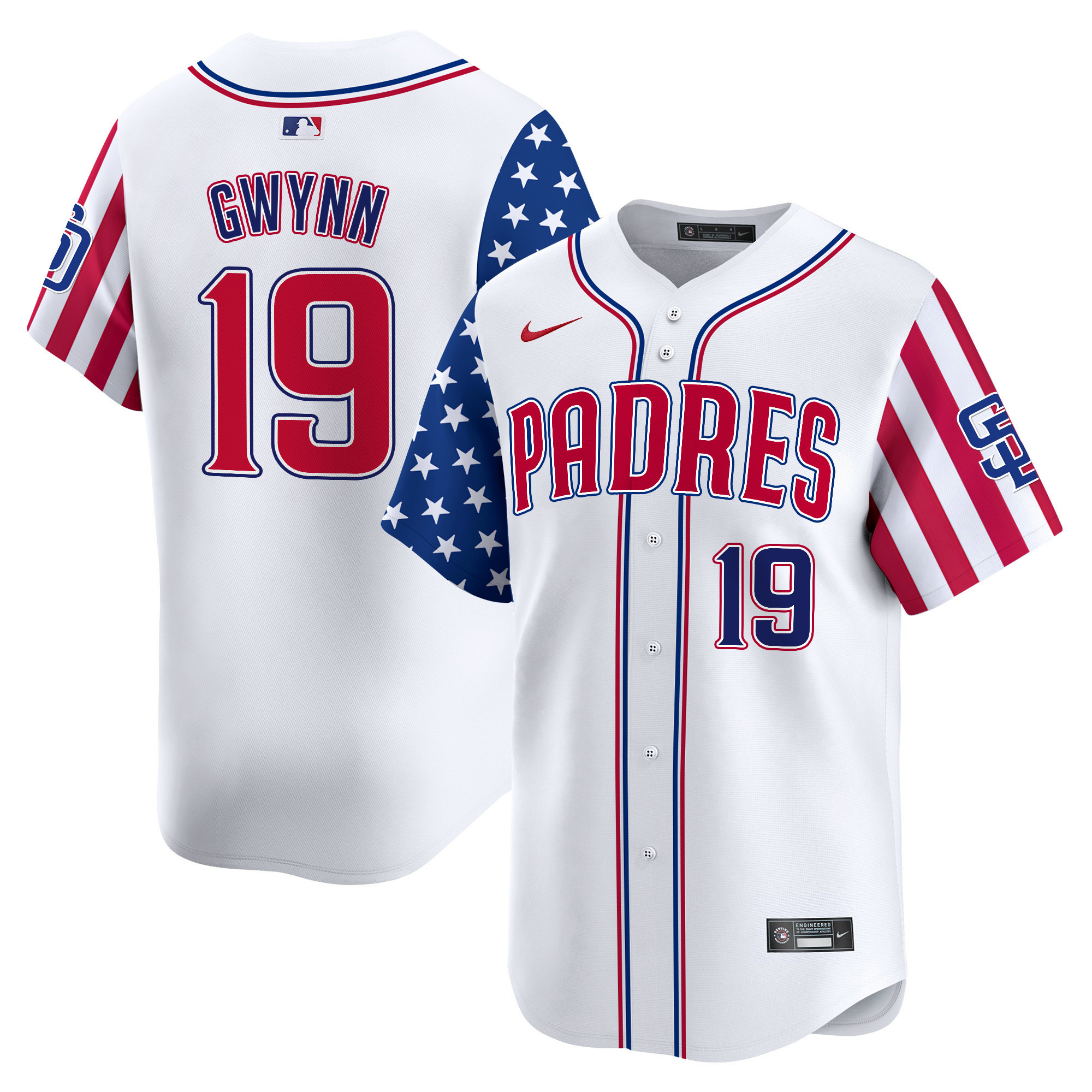 Men's Padres 2024 Independence Day Vapor Premier Limited Jersey - All Stitched