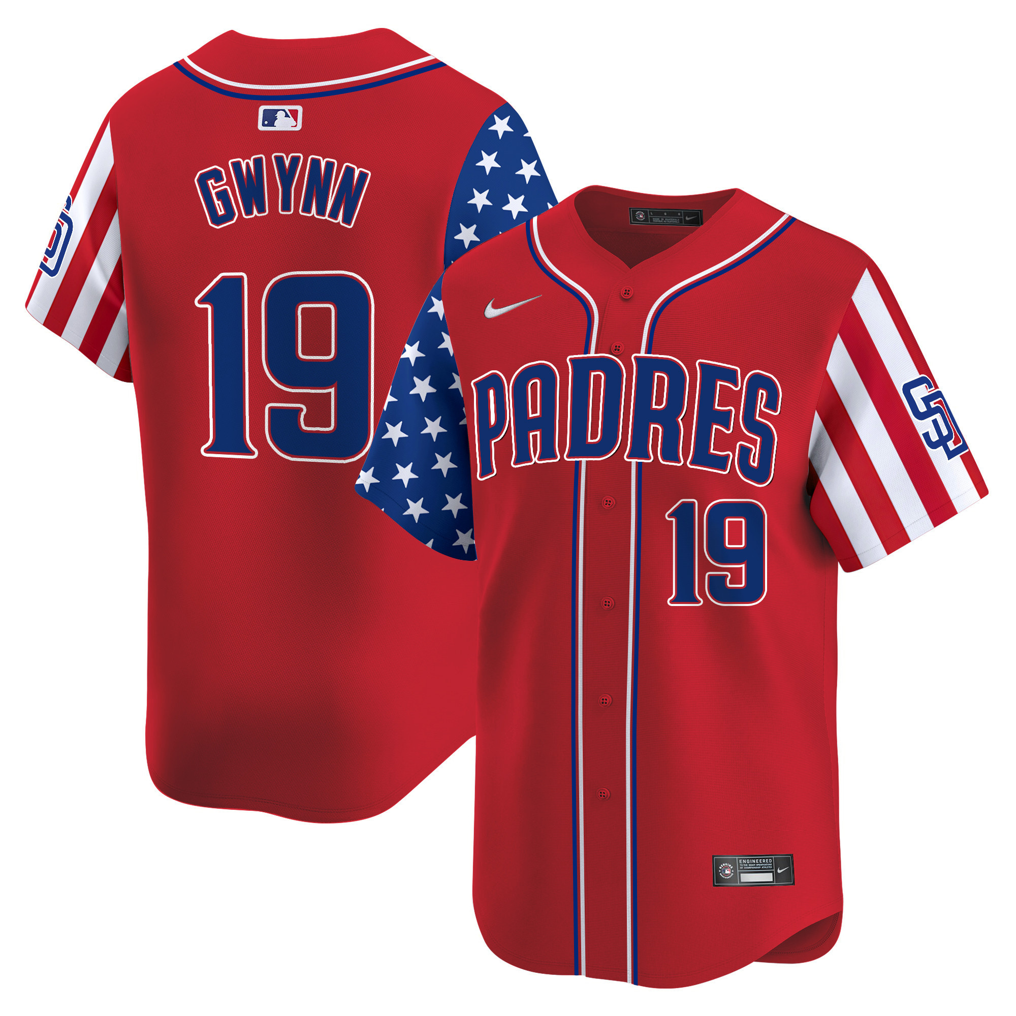 Men's Padres 2024 Independence Day Vapor Premier Limited Jersey - All Stitched