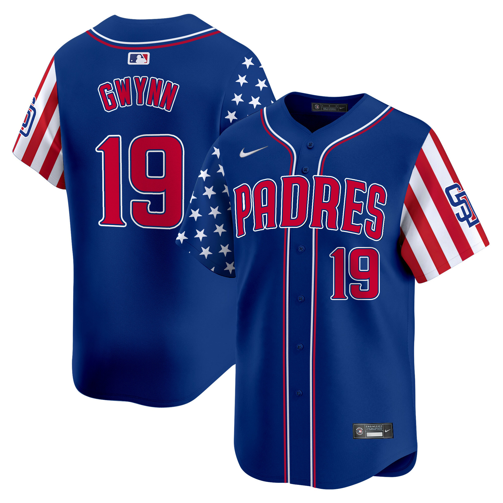Men's Padres 2024 Independence Day Vapor Premier Limited Jersey - All Stitched