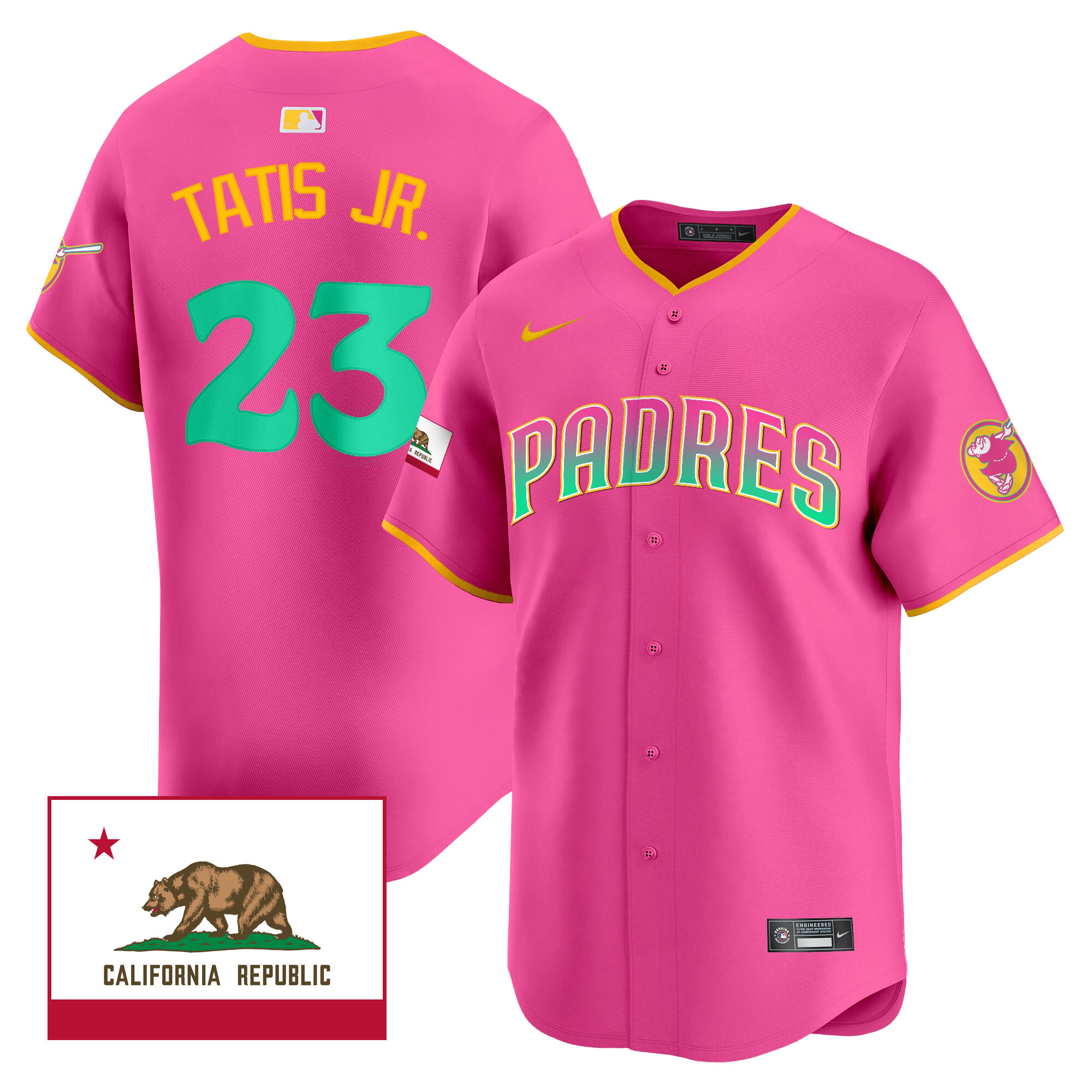 Men's Padres 2024 San Diego City Style Vapor Premier Limited Jersey V2 – All Stitched