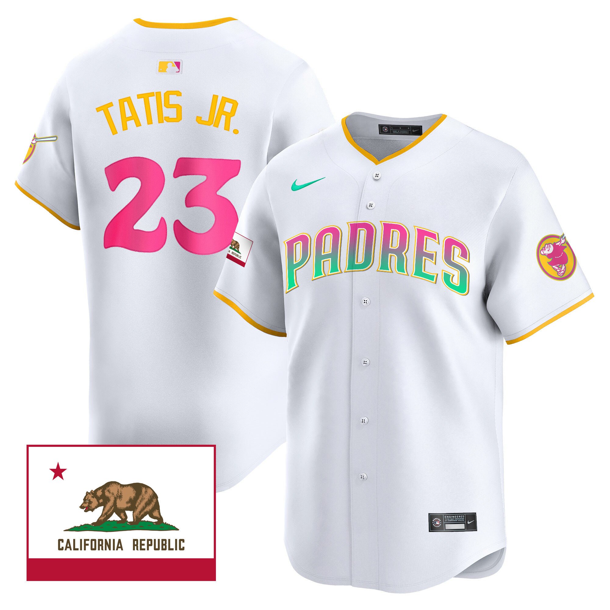 Men's Padres 2024 San Diego City Style Vapor Premier Limited Jersey V2 – All Stitched