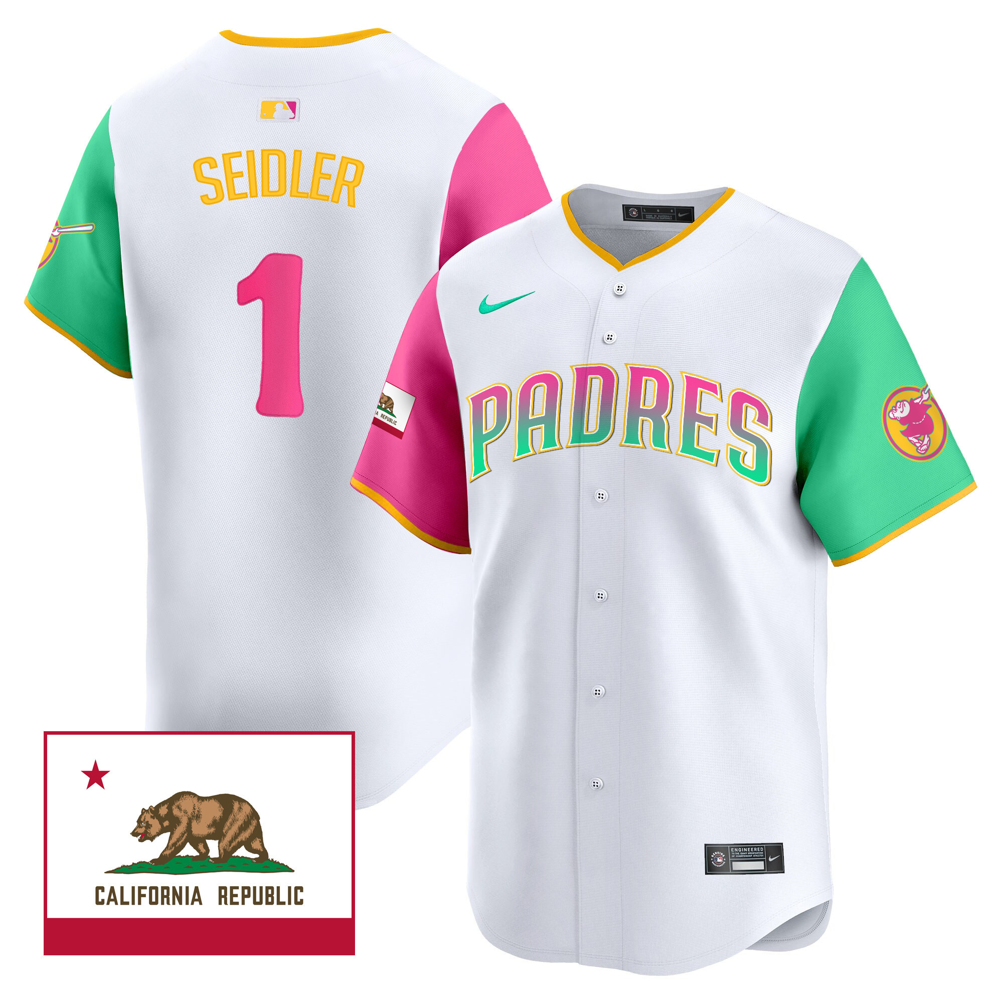 Men's Padres 2024 San Diego City Style Vapor Premier Limited Jersey V2 – All Stitched