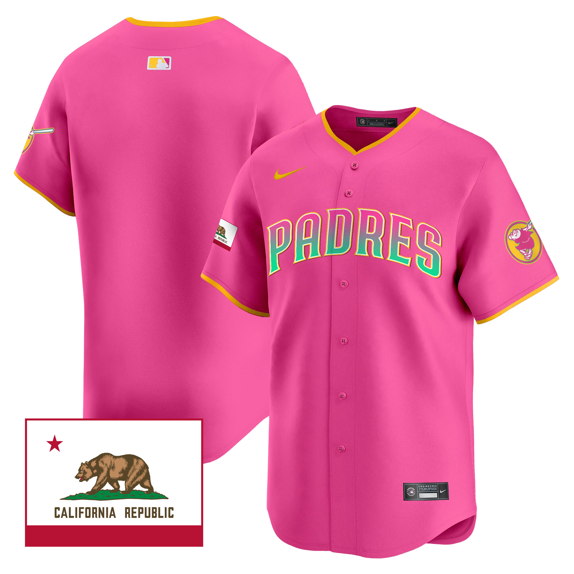 Men's Padres 2024 San Diego City Style Vapor Premier Limited Jersey V2 – All Stitched