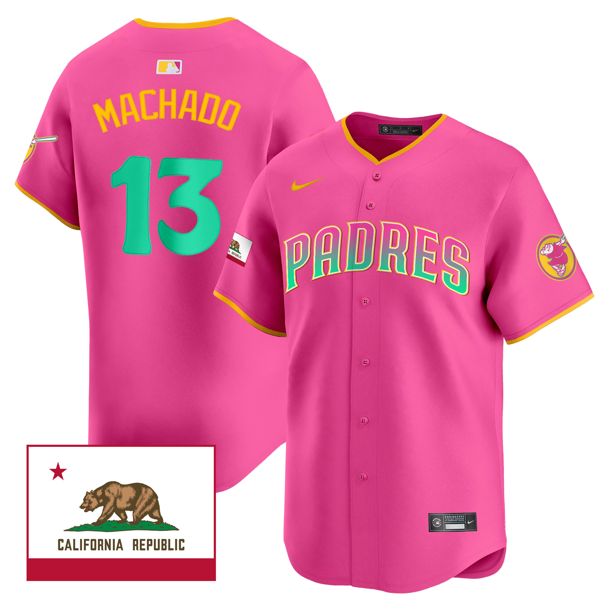 Men's Padres 2024 San Diego City Style Vapor Premier Limited Jersey V2 – All Stitched