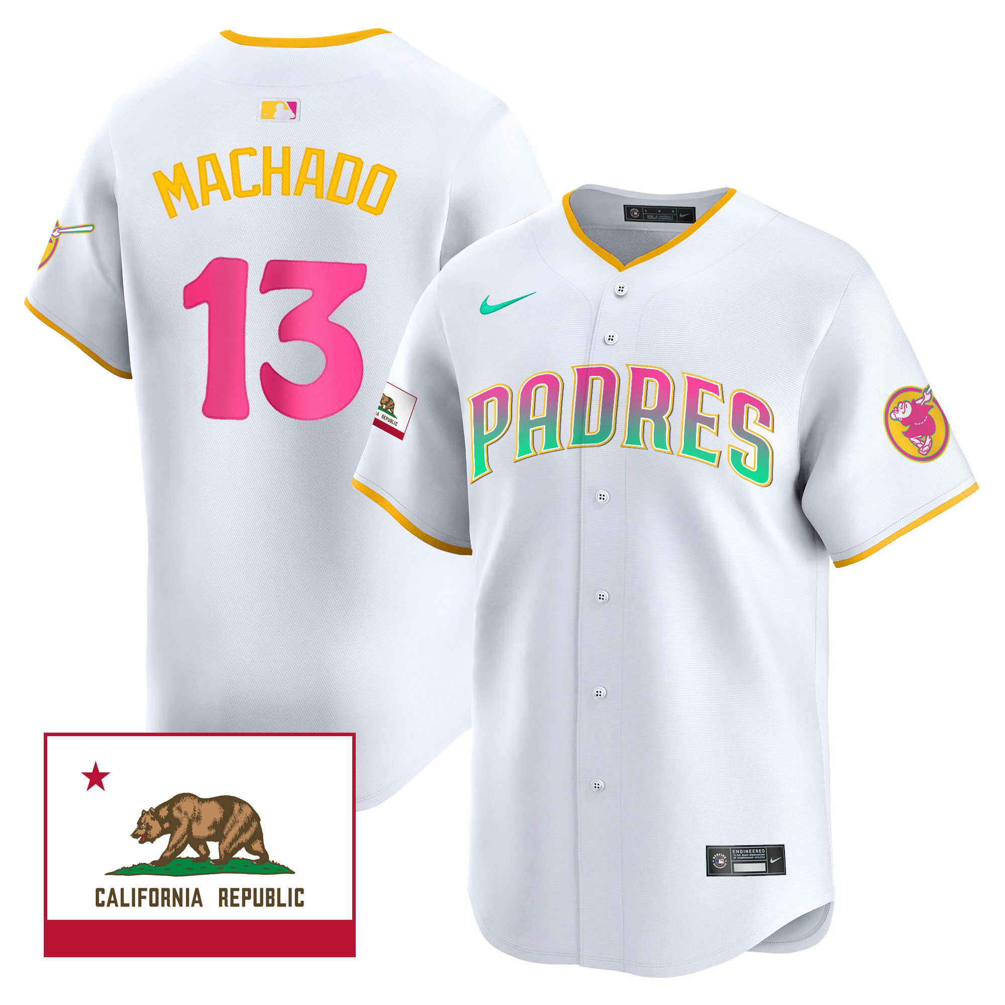 Men's Padres 2024 San Diego City Style Vapor Premier Limited Jersey V2 – All Stitched