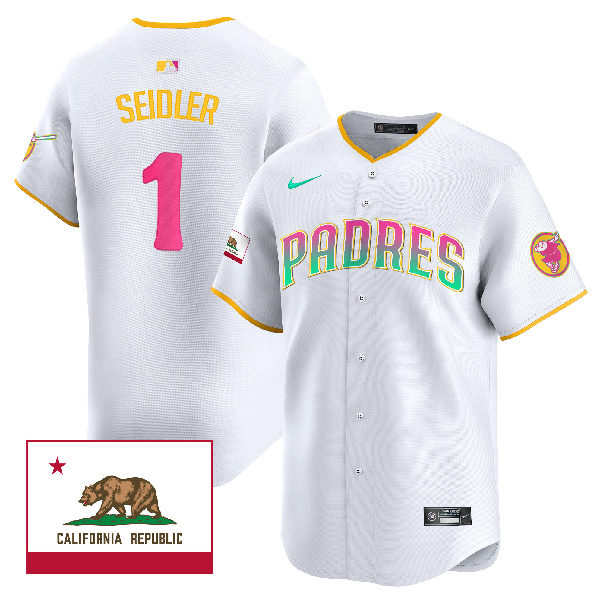Men's Padres 2024 San Diego City Style Vapor Premier Limited Jersey V2 – All Stitched