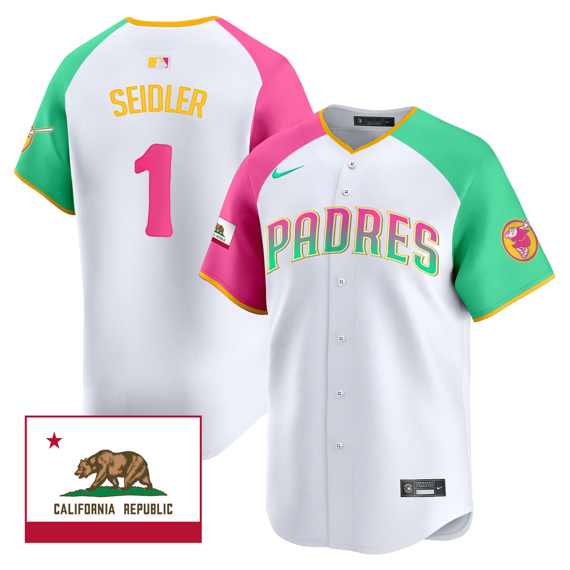 Men's Padres 2024 San Diego City Style Vapor Premier Limited Jersey V2 – All Stitched