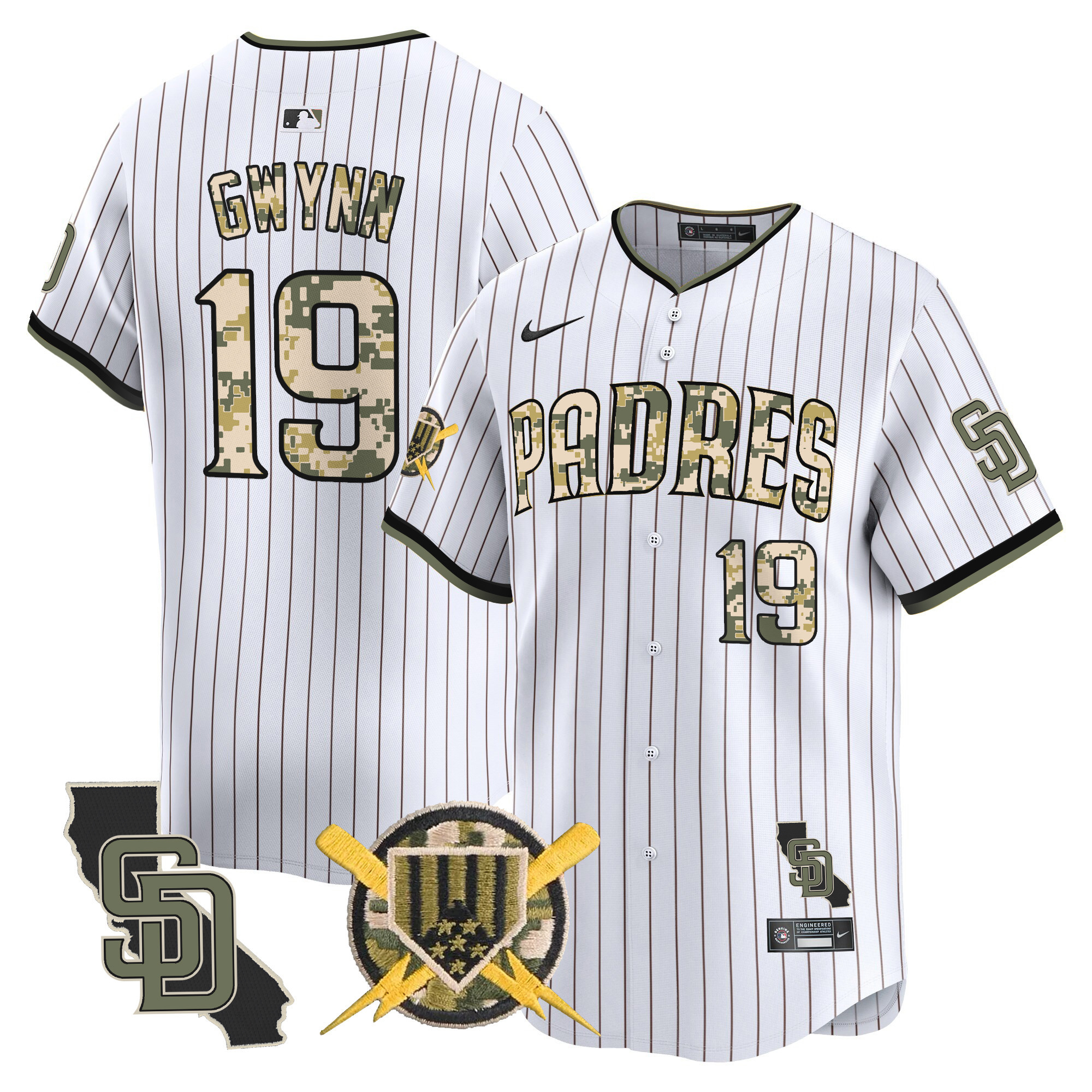 Men's Padres Armed Forces Day Vapor Premier Limited Jersey - All Stitched