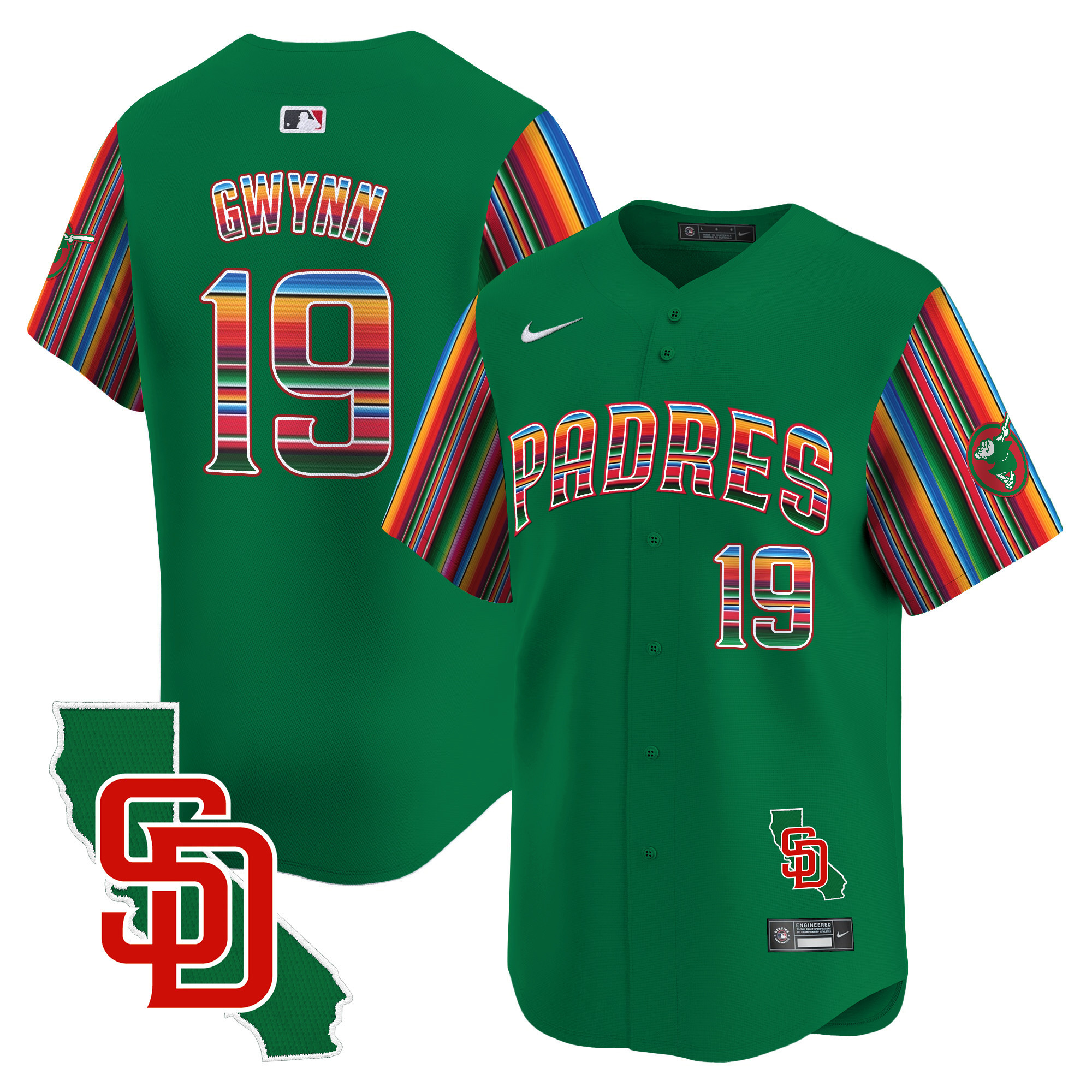 Men's Padres Mexico California Patch Vapor Premier Limited Jersey V6 – All Stitched