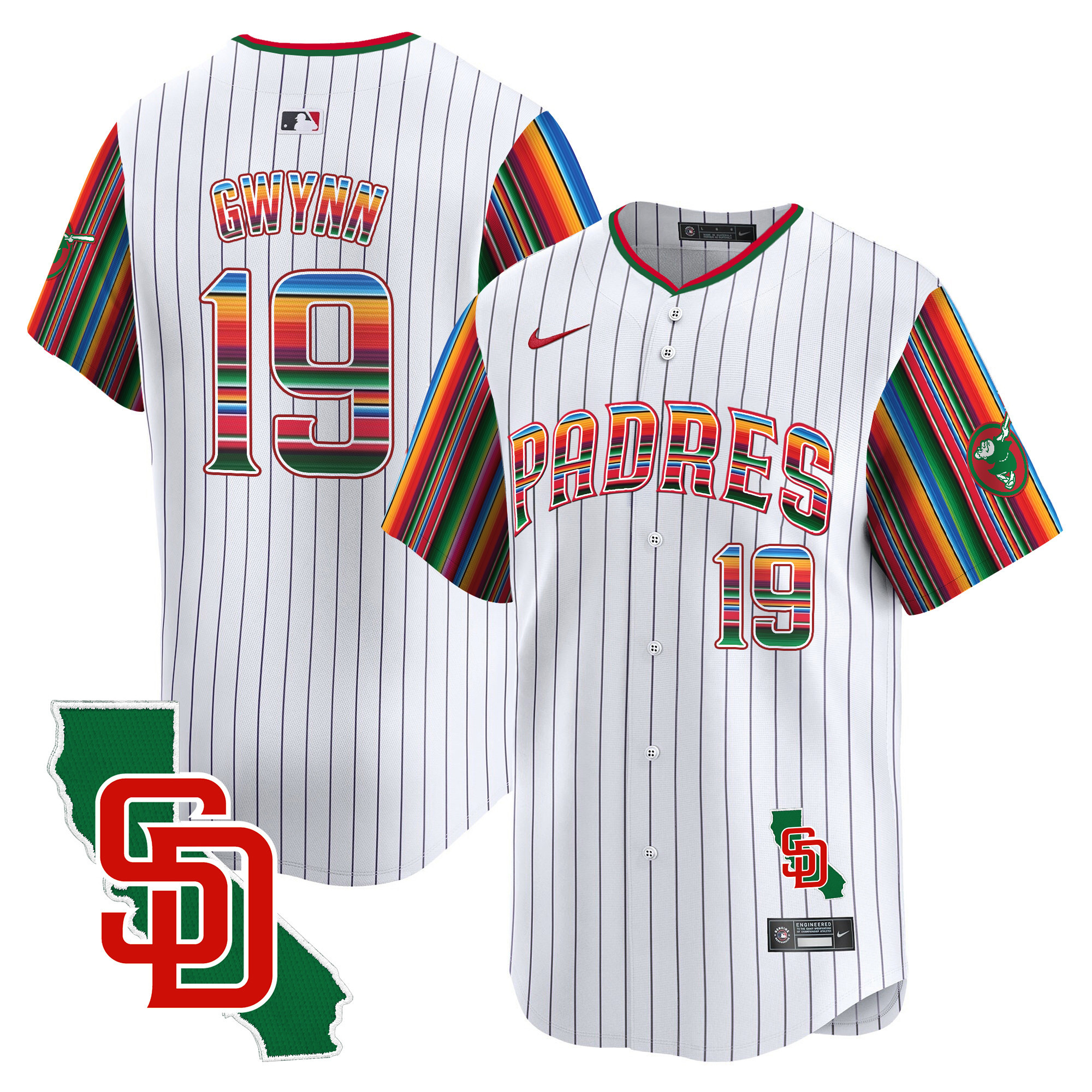 Men's Padres Mexico California Patch Vapor Premier Limited Jersey V6 – All Stitched