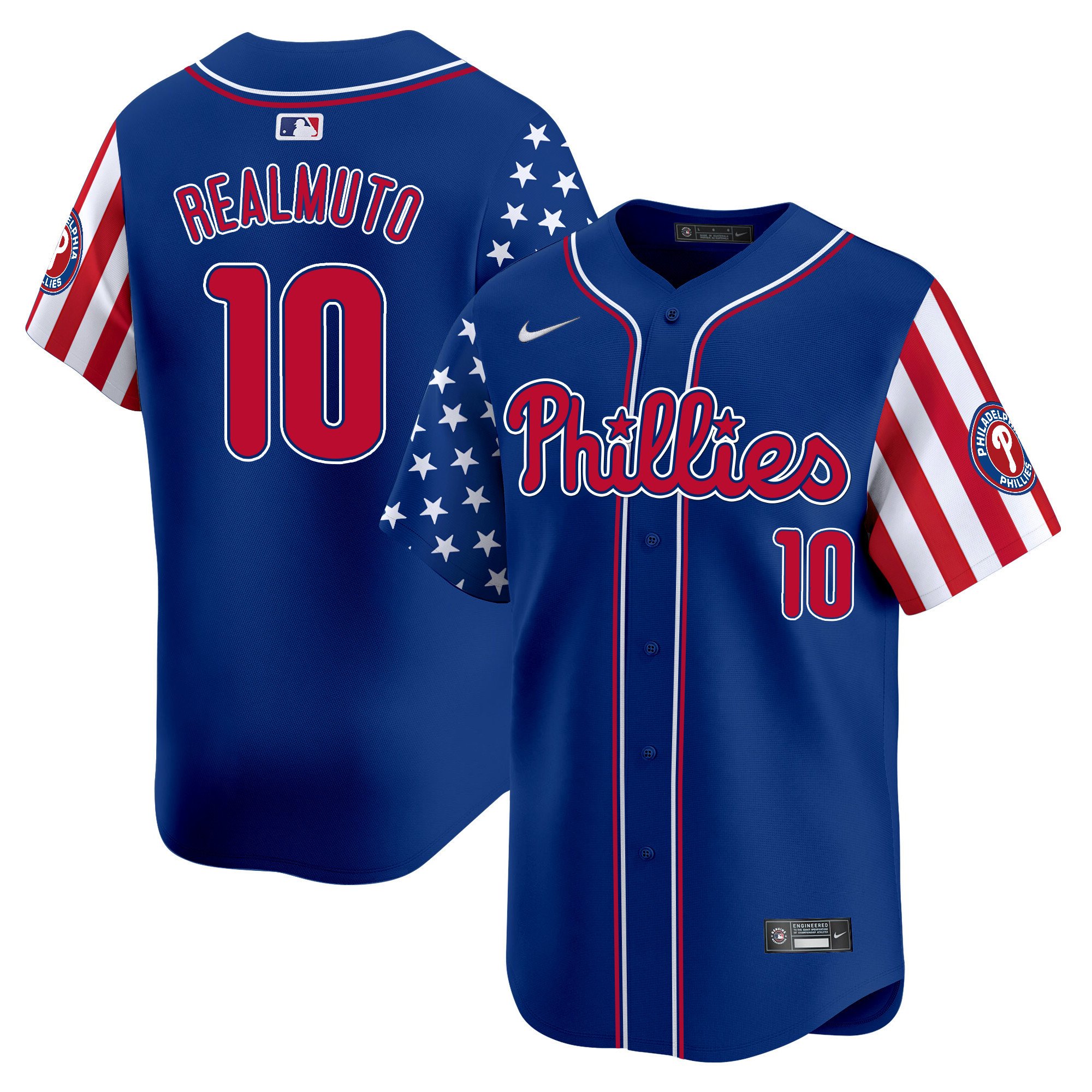Men's Phillies 2024 Independence Day Vapor Premier Limited Jersey - All Stitched
