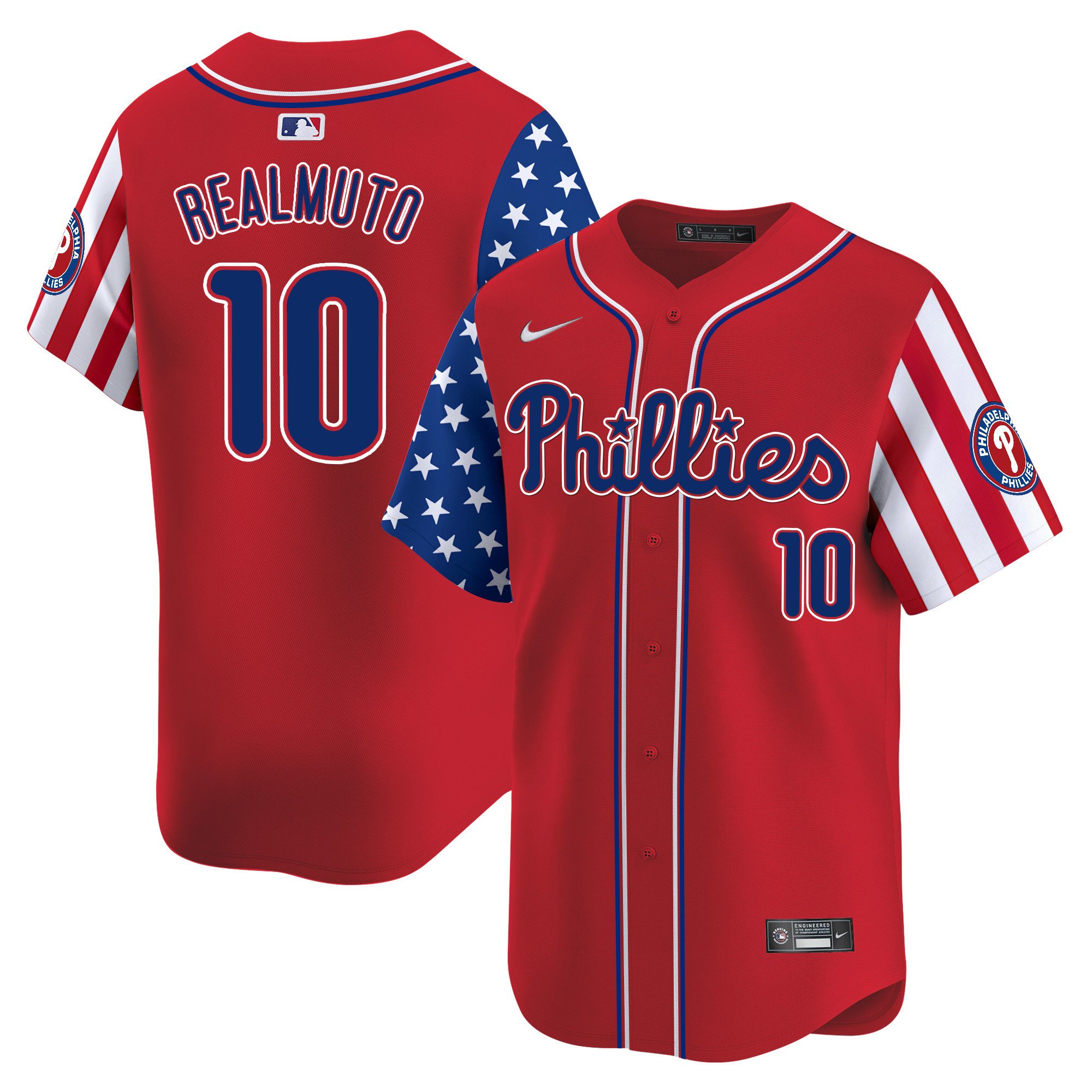 Men's Phillies 2024 Independence Day Vapor Premier Limited Jersey - All Stitched