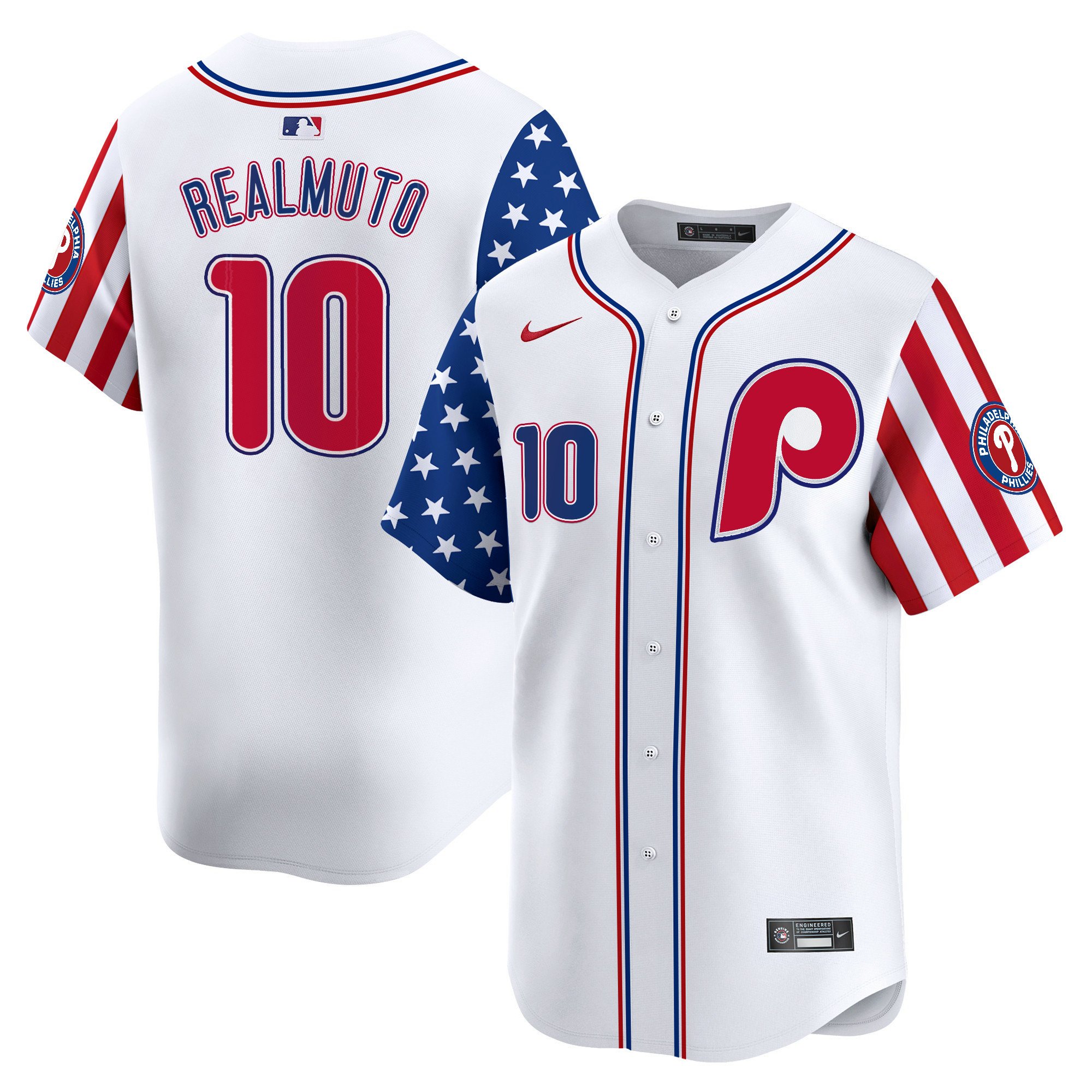 Men's Phillies 2024 Independence Day Vapor Premier Limited Jersey - All Stitched