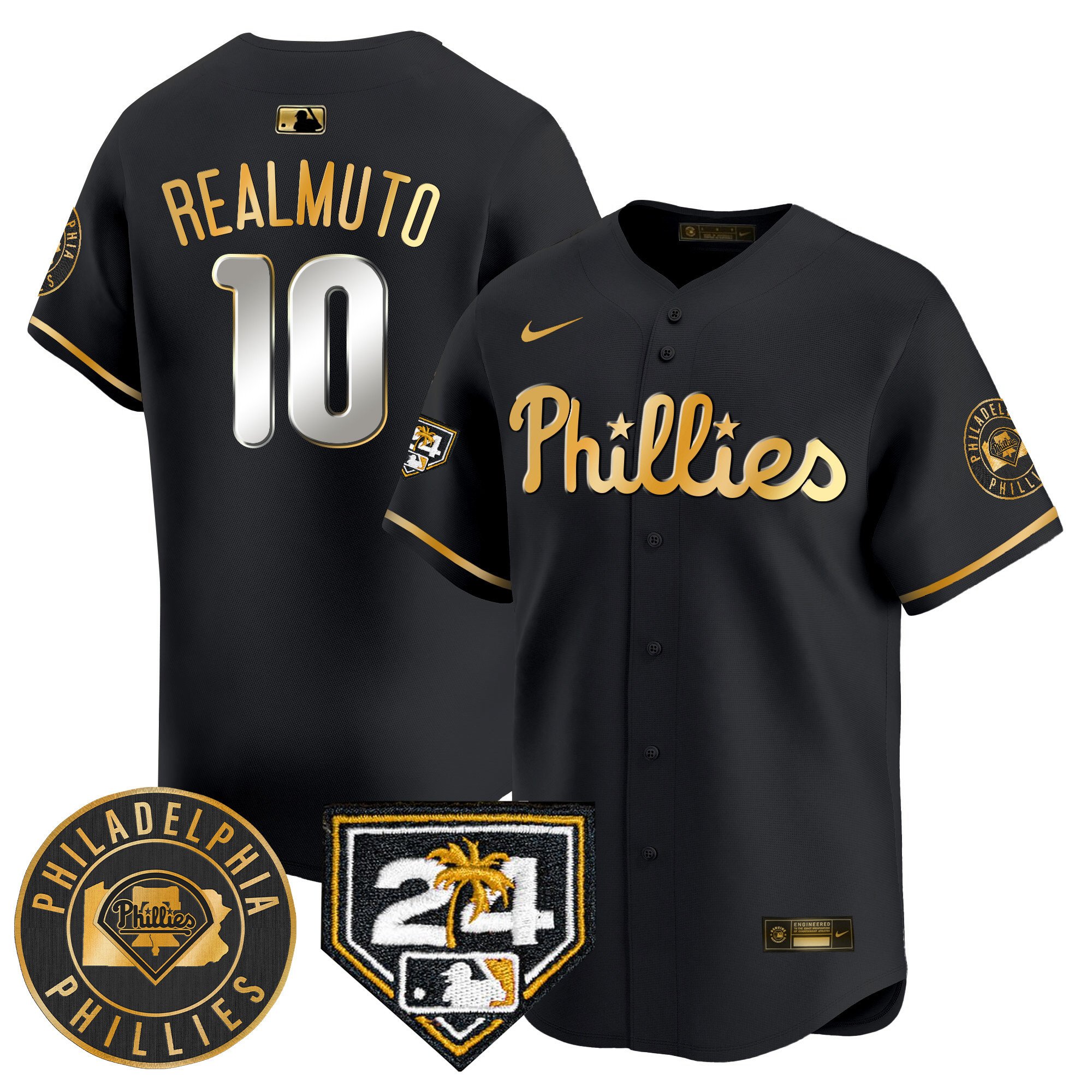 Men's Phillies 2024 Spring Training Patch Vapor Premier Limited Jersey V2 - All Stitched