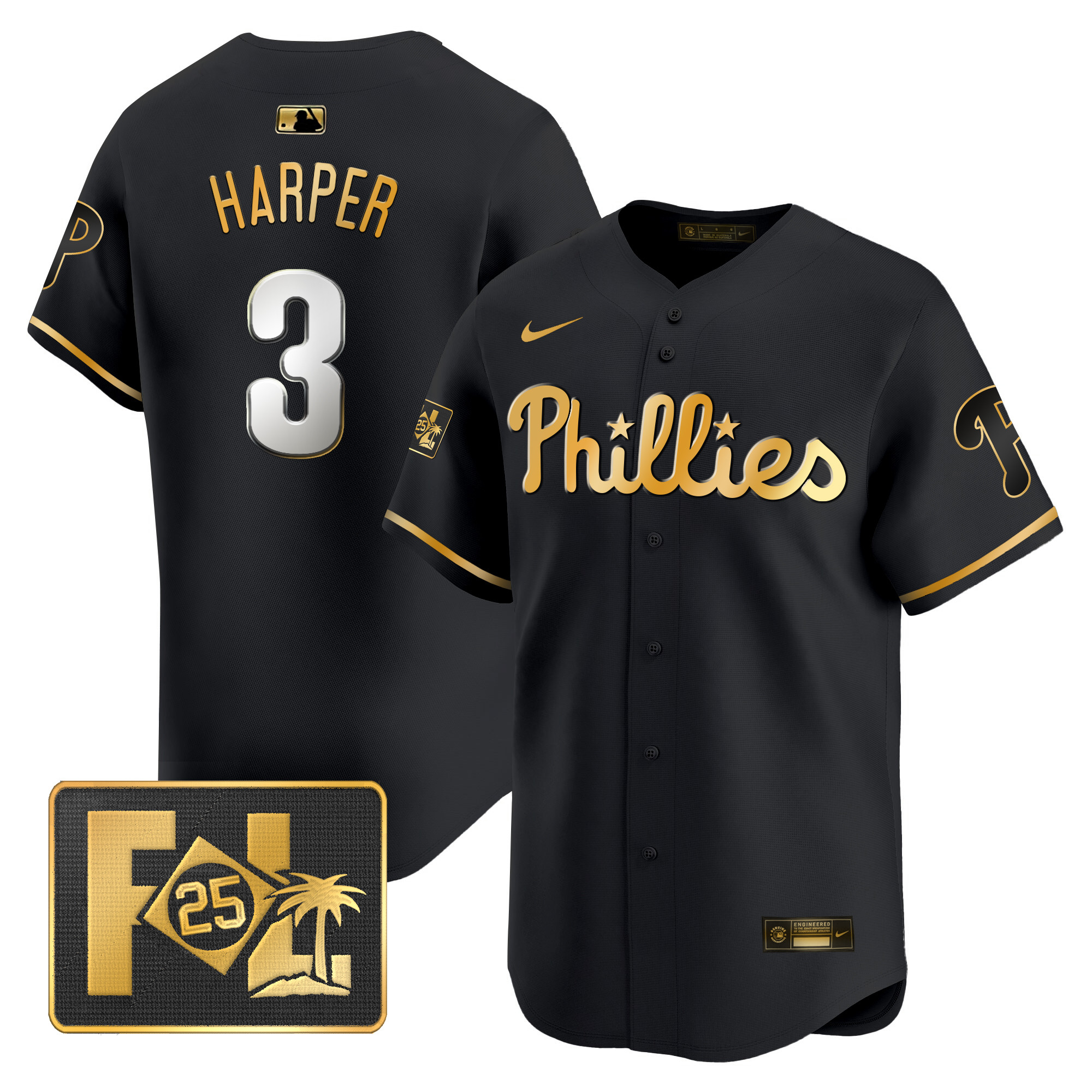 Men's Phillies 2025 Spring Training Patch Vapor Premier Limited Jersey - All Stitched