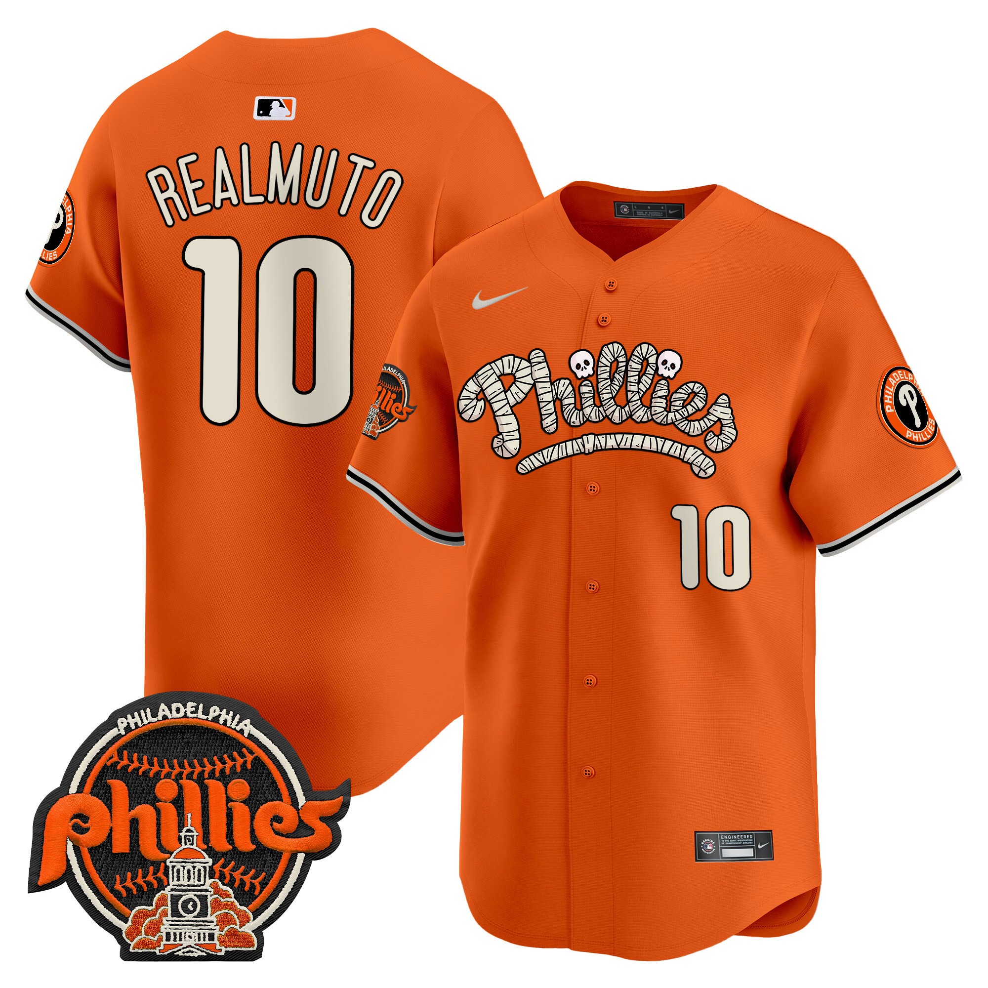 Men's Phillies Halloween Vapor Premier Limited Jersey - All Stitched