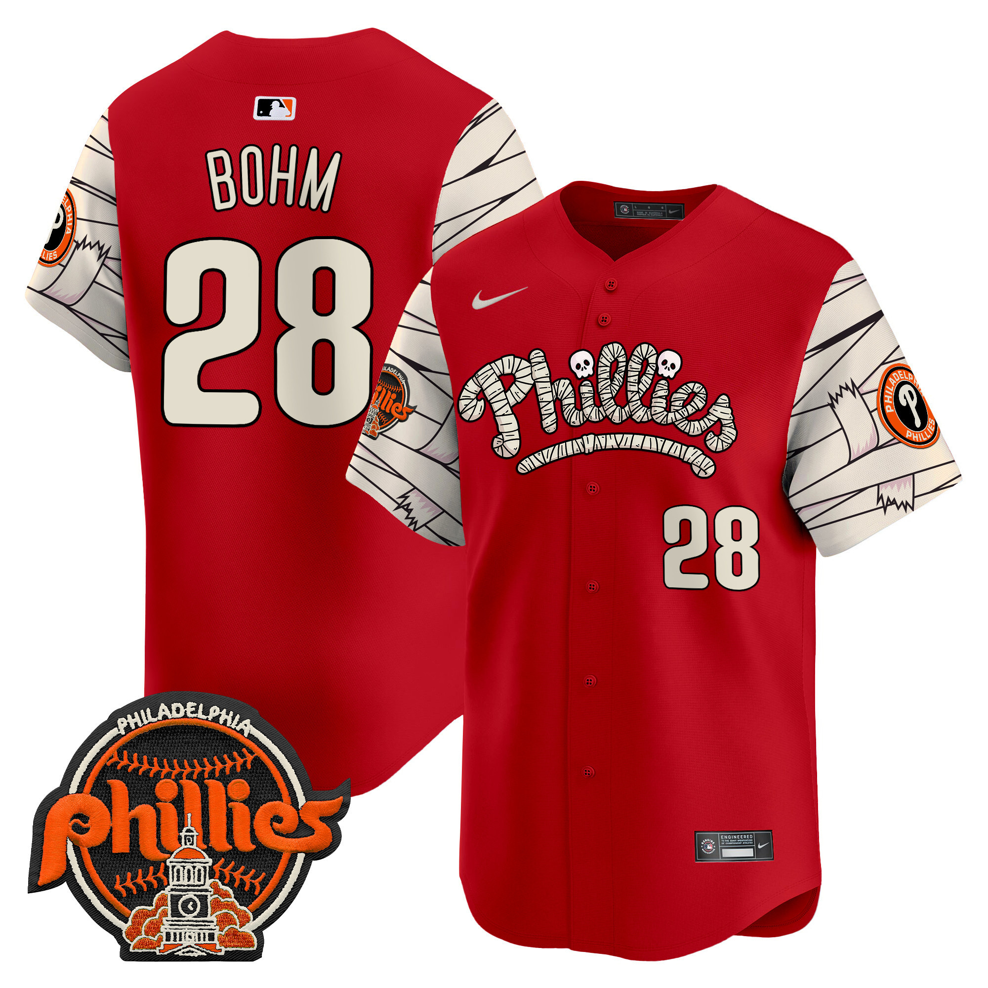 Men's Phillies Halloween Vapor Premier Limited Jersey V2 - All Stitched