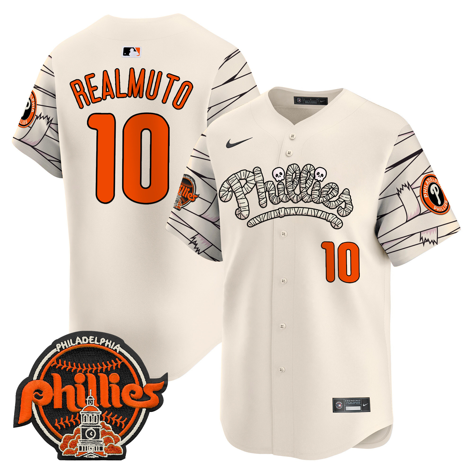Men's Phillies Halloween Vapor Premier Limited Jersey V2 - All Stitched
