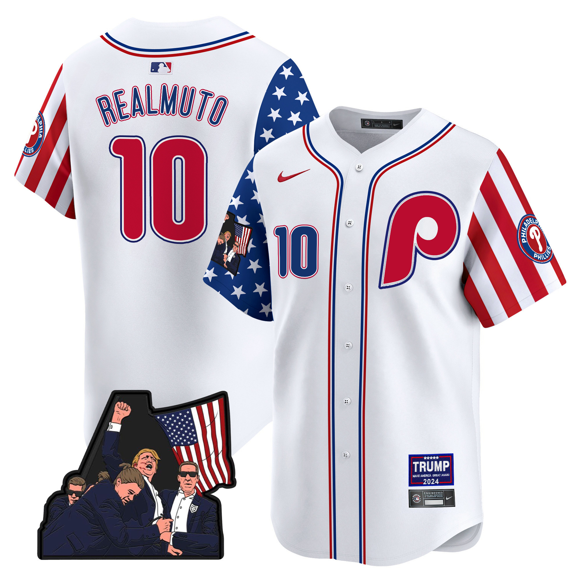 Men's Phillies Make American Great Again Vapor Premier Limited Jersey - All Stitched