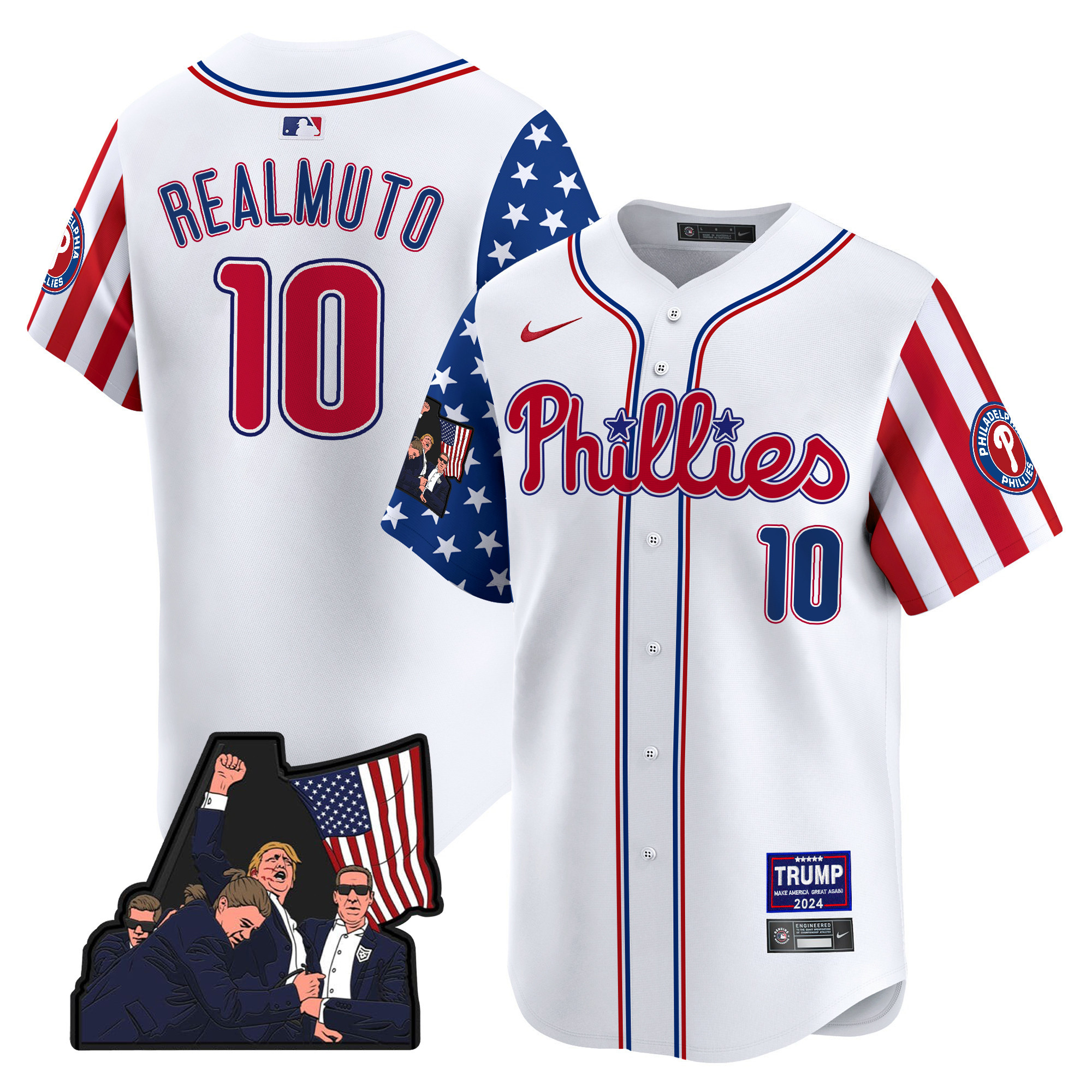 Men's Phillies Make American Great Again Vapor Premier Limited Jersey - All Stitched