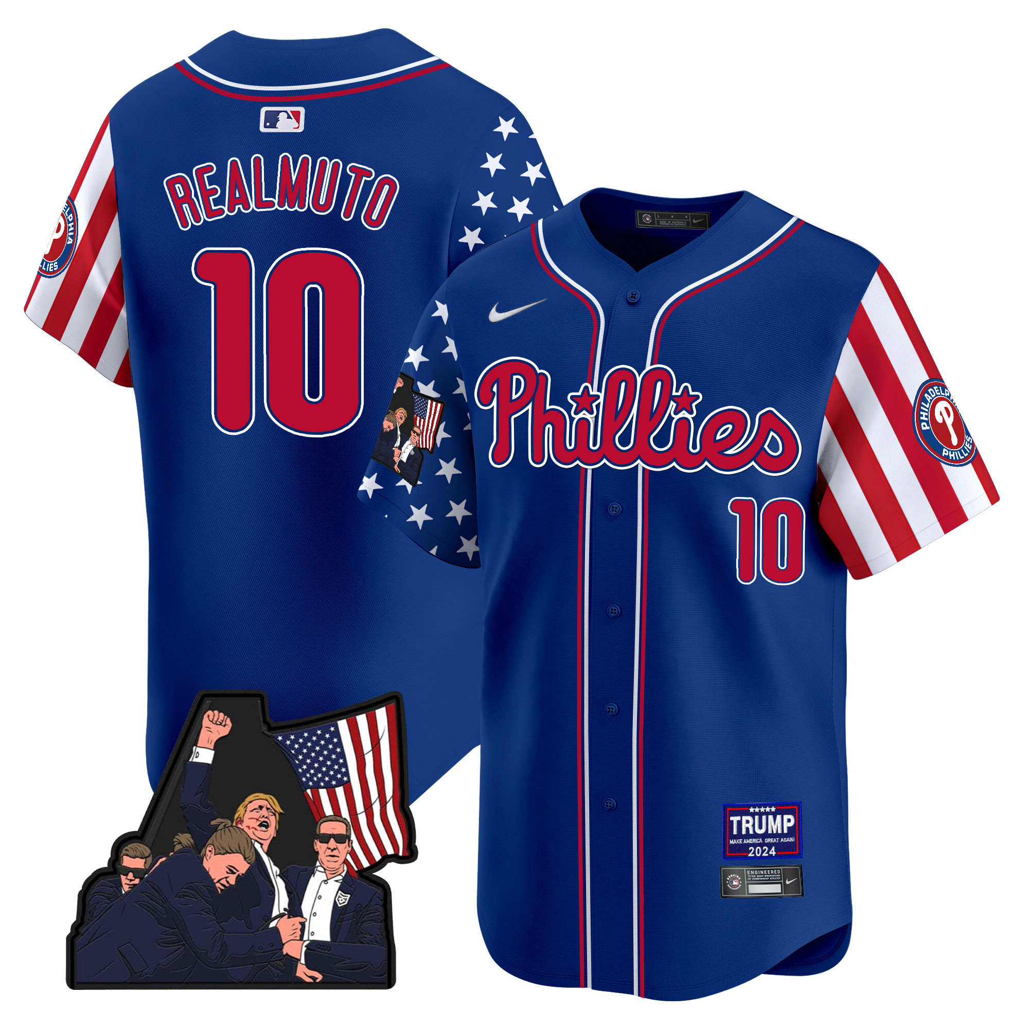 Men's Phillies Make American Great Again Vapor Premier Limited Jersey - All Stitched