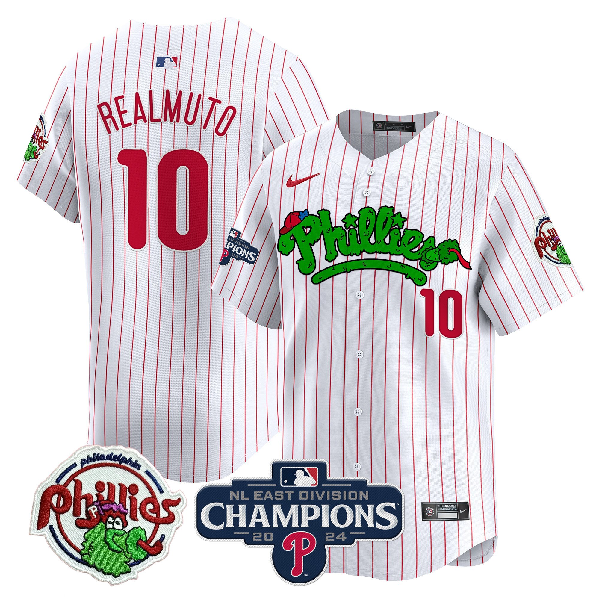 Men's Phillies Phanatic 2024 NL East Division Champions Vapor Premier Limited Jersey - All Stitched