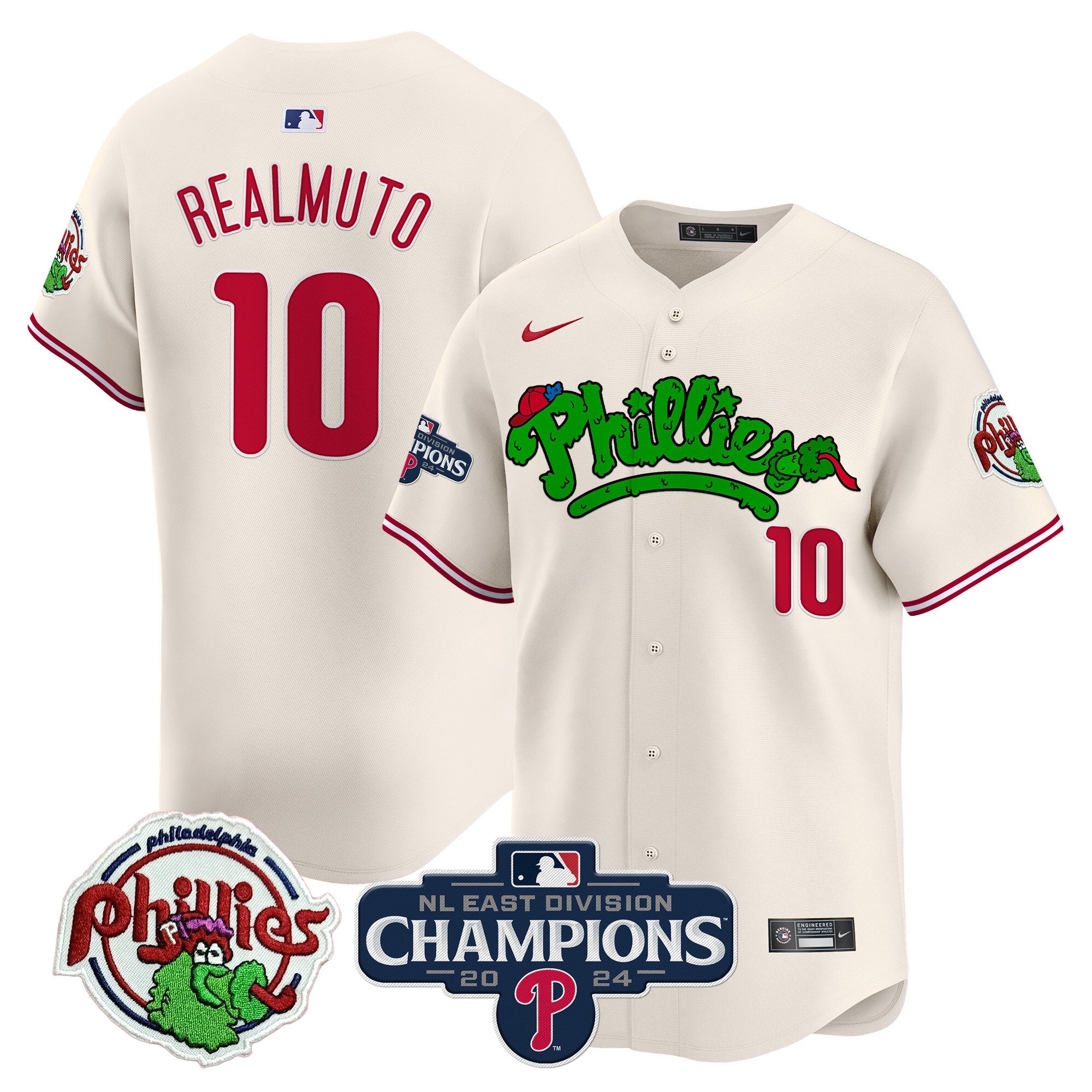 Men's Phillies Phanatic 2024 NL East Division Champions Vapor Premier Limited Jersey - All Stitched
