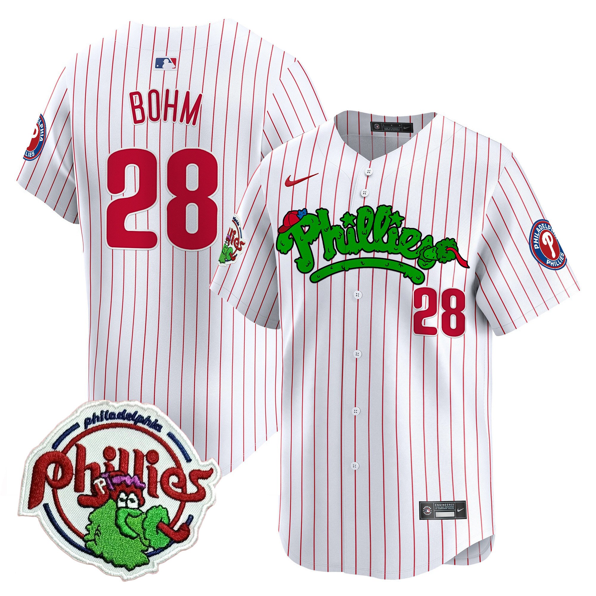 Men's Phillies Phanatic Patch Vapor Premier Limited Jersey V2 - All Stitched