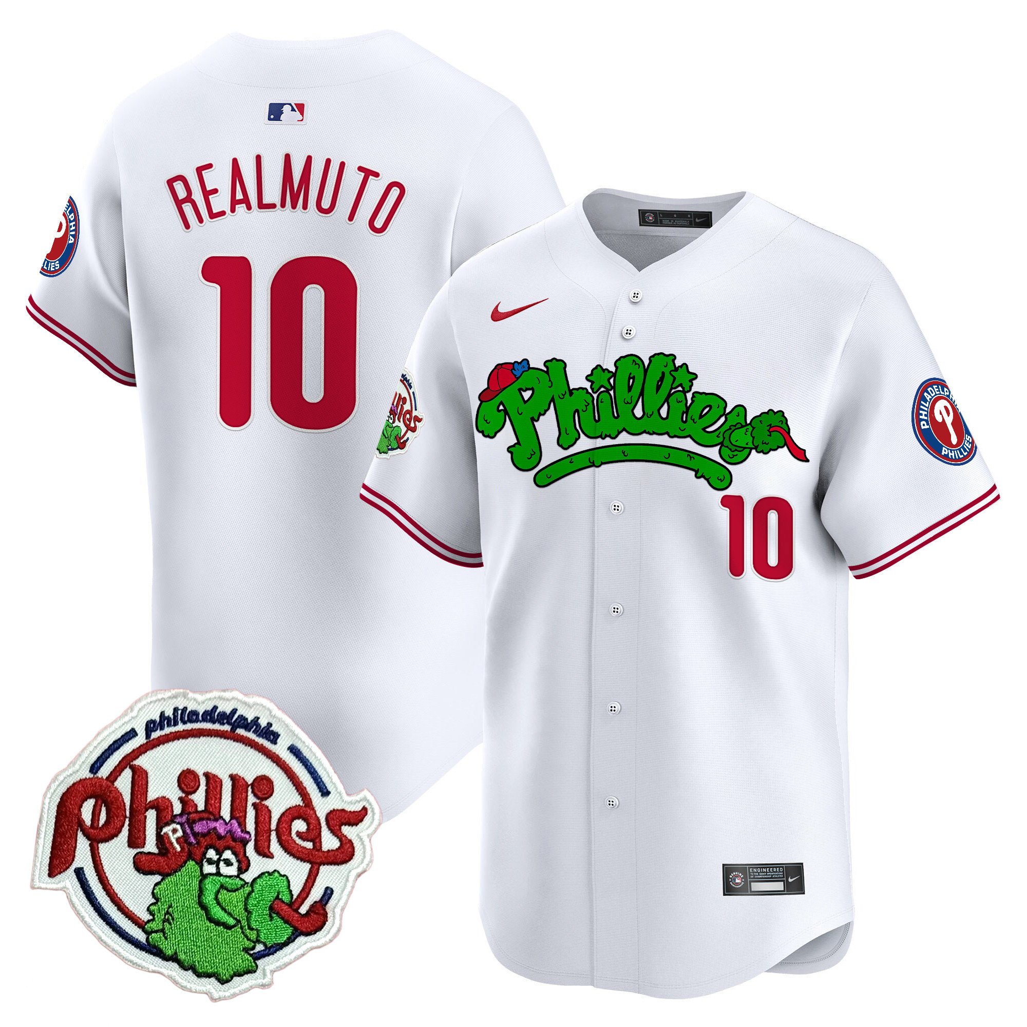 Men's Phillies Phanatic Patch Vapor Premier Limited Jersey V2 - All Stitched