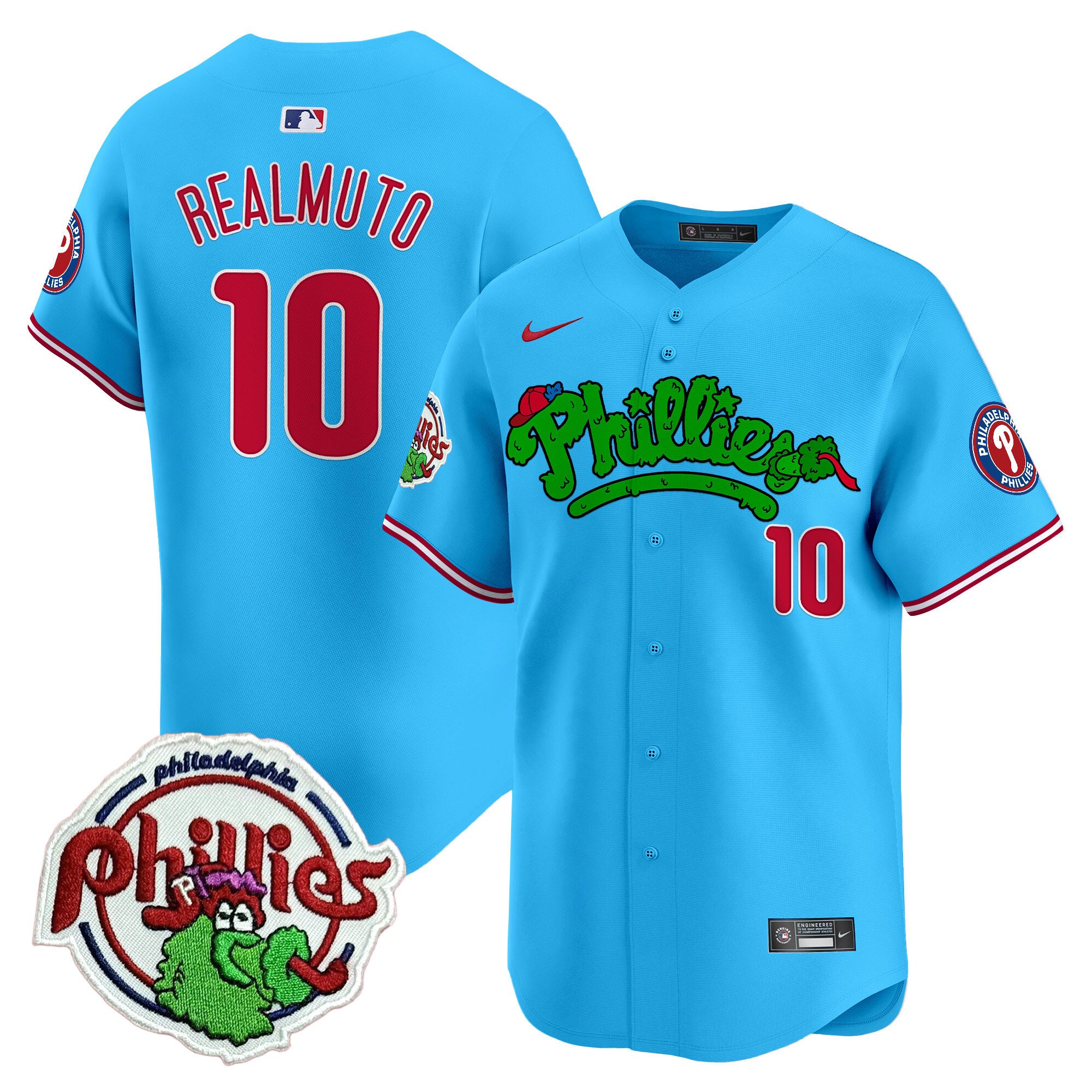 Men's Phillies Phanatic Patch Vapor Premier Limited Jersey V2 - All Stitched