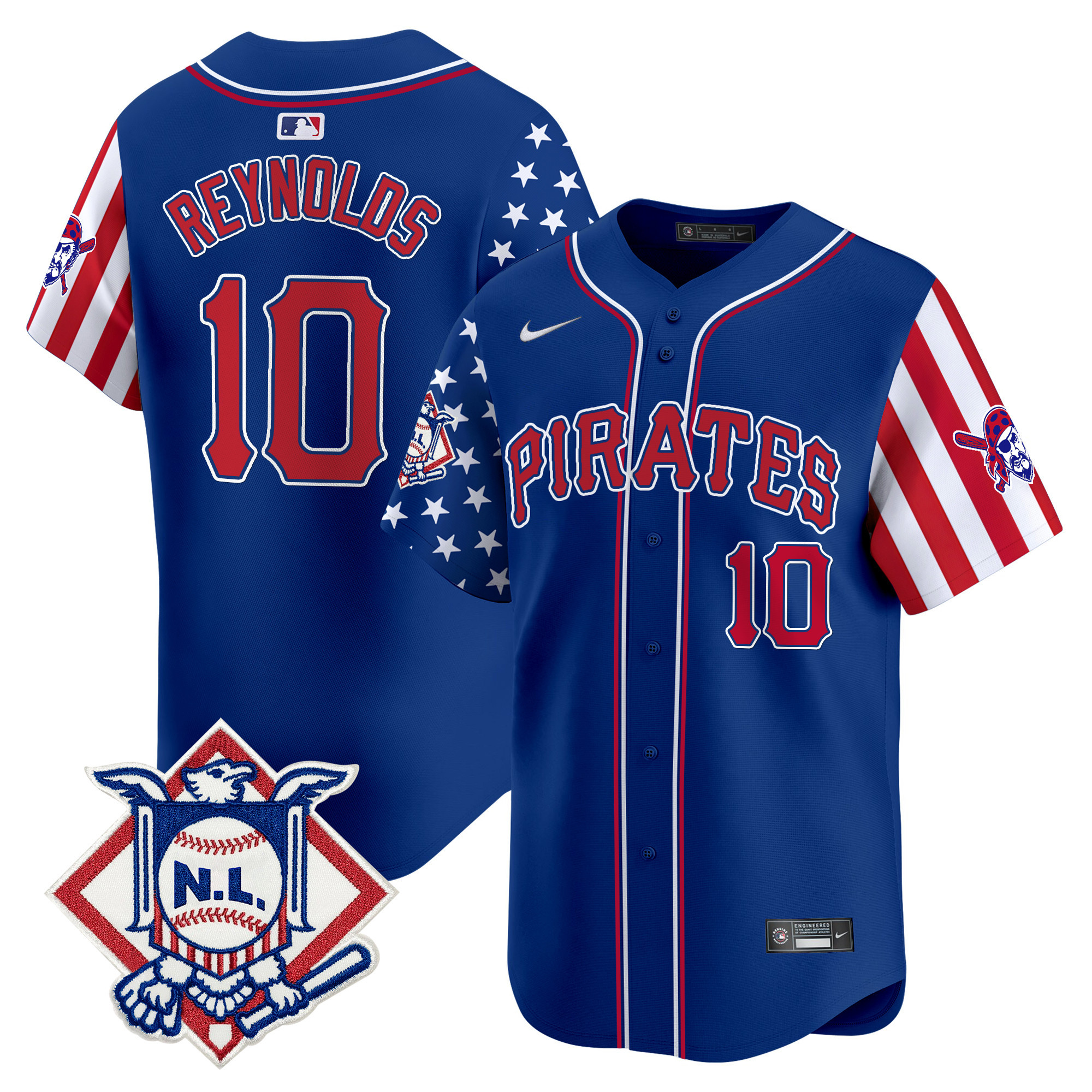 Men's Pittsburgh Pirates 2024 Fourth of July Vapor Premier Limited Jersey - All Stitched