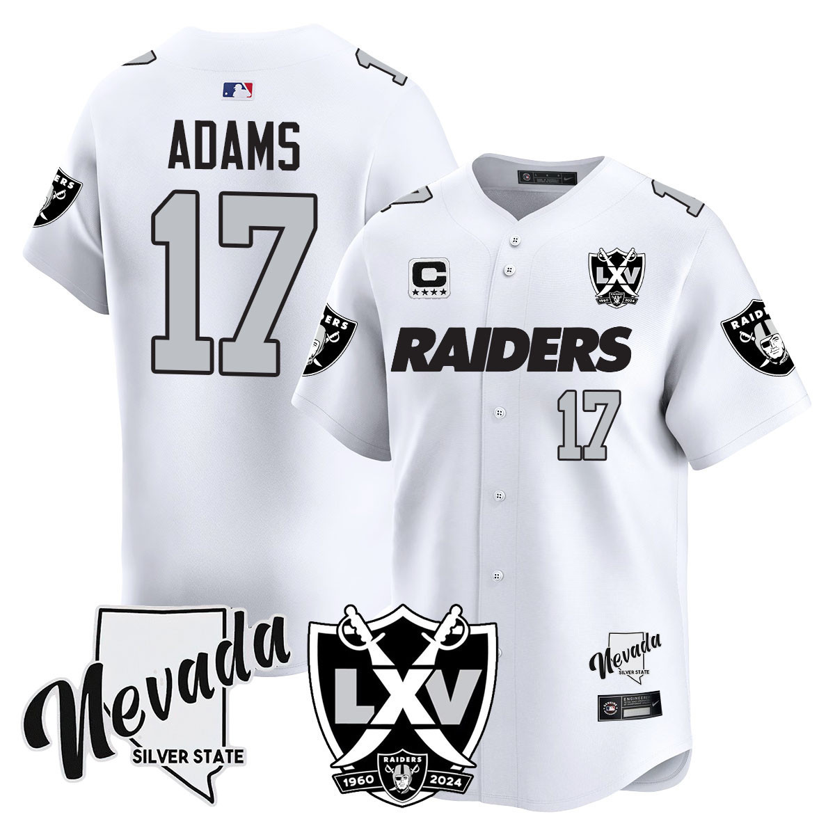Men's Raiders 2024 Vapor Premier Limited Jersey - 65th Anniversary - All Stitched