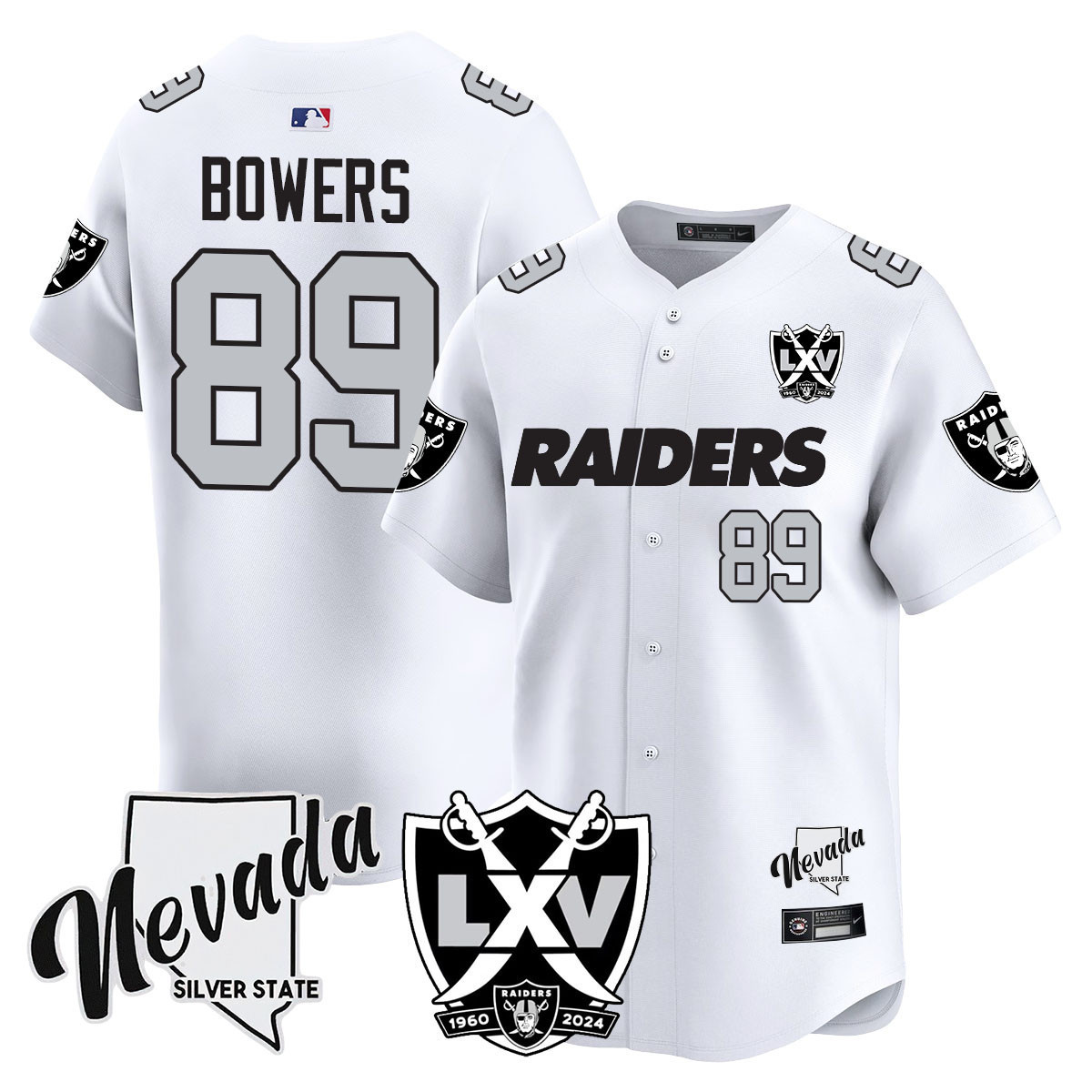 Men's Raiders 2024 Vapor Premier Limited Jersey - 65th Anniversary - All Stitched