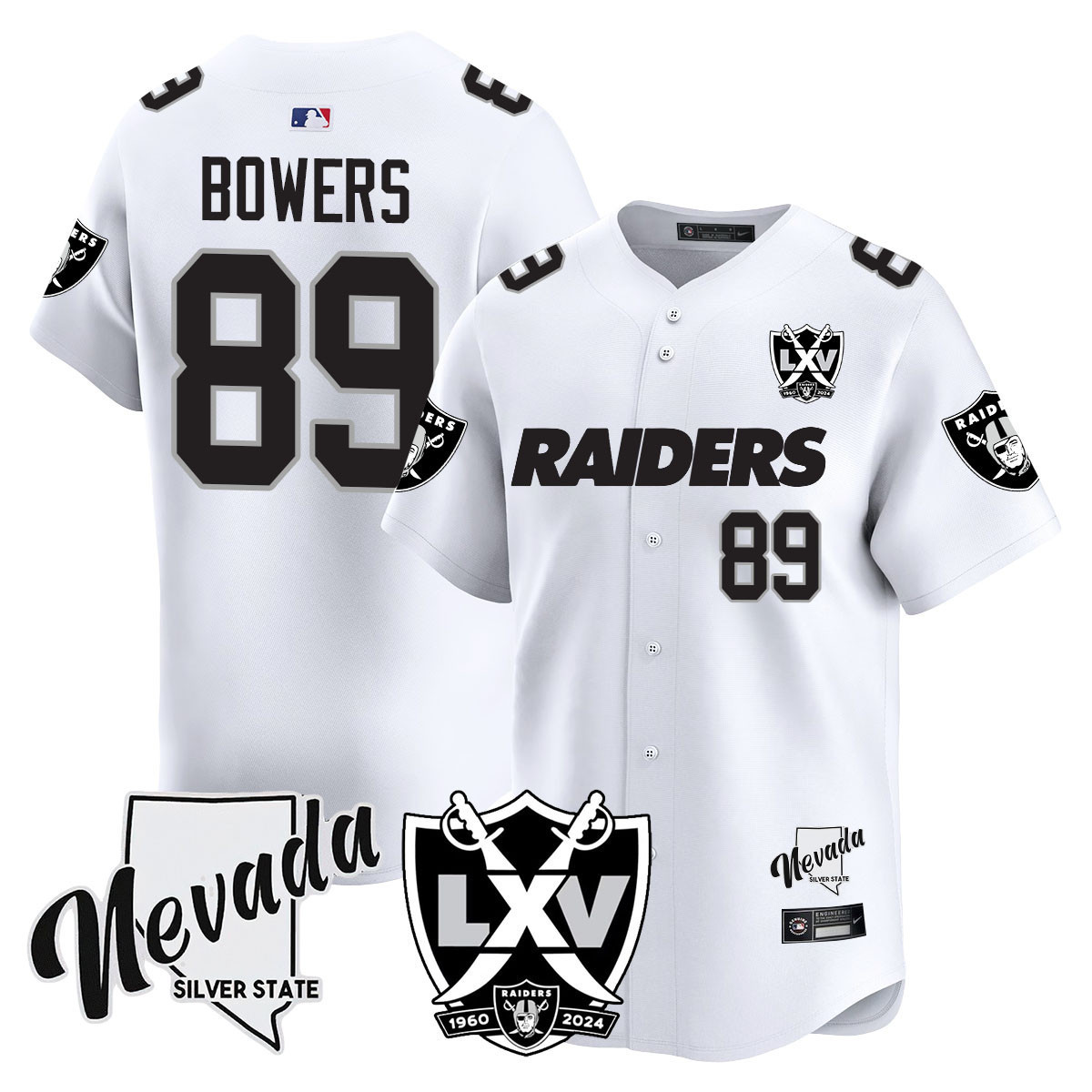 Men's Raiders 2024 Vapor Premier Limited Jersey - 65th Anniversary - All Stitched