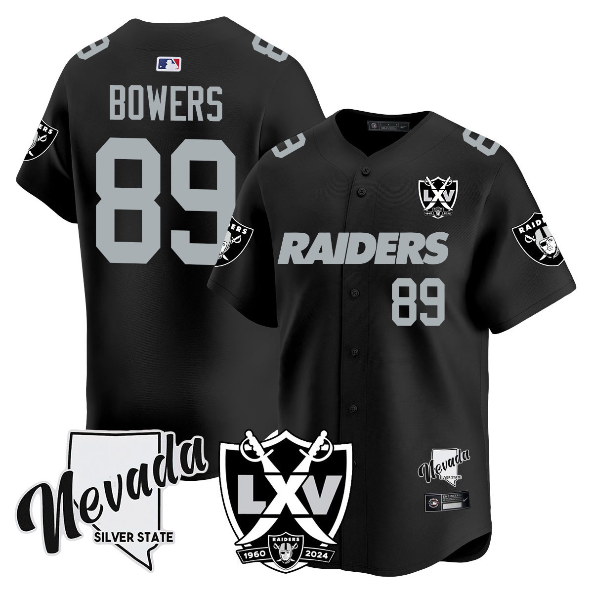 Men's Raiders 2024 Vapor Premier Limited Jersey - 65th Anniversary - All Stitched