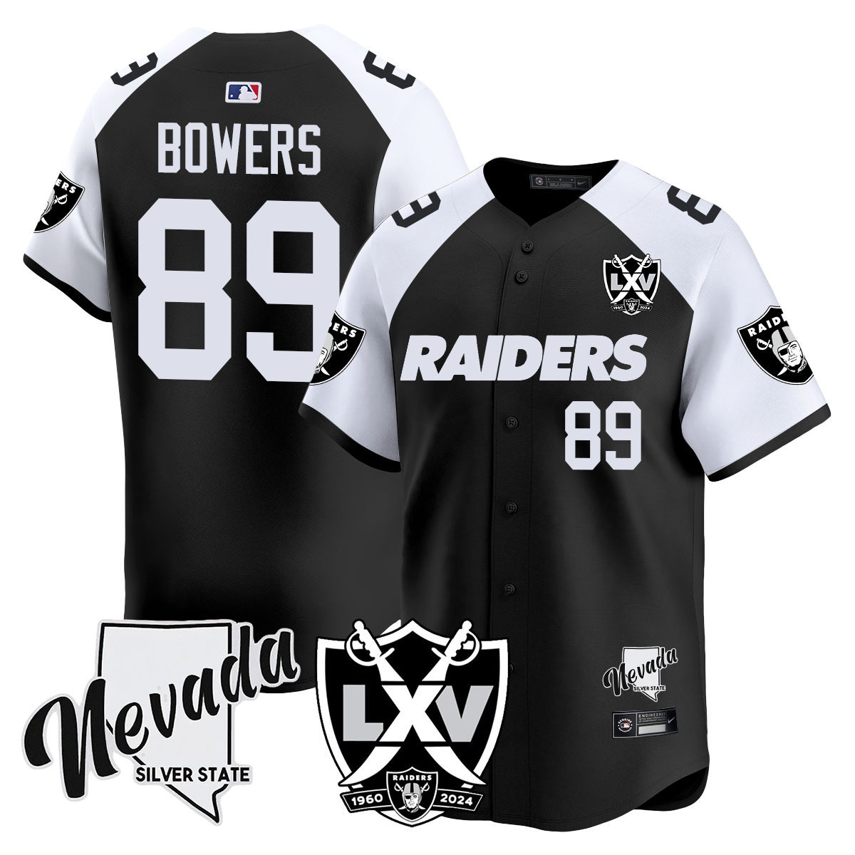Men's Raiders 2024 Vapor Premier Limited Jersey - 65th Anniversary - All Stitched