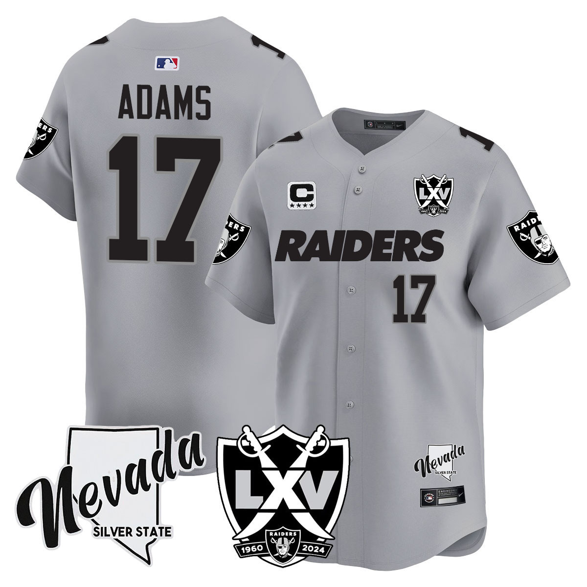 Men's Raiders 2024 Vapor Premier Limited Jersey - 65th Anniversary - All Stitched
