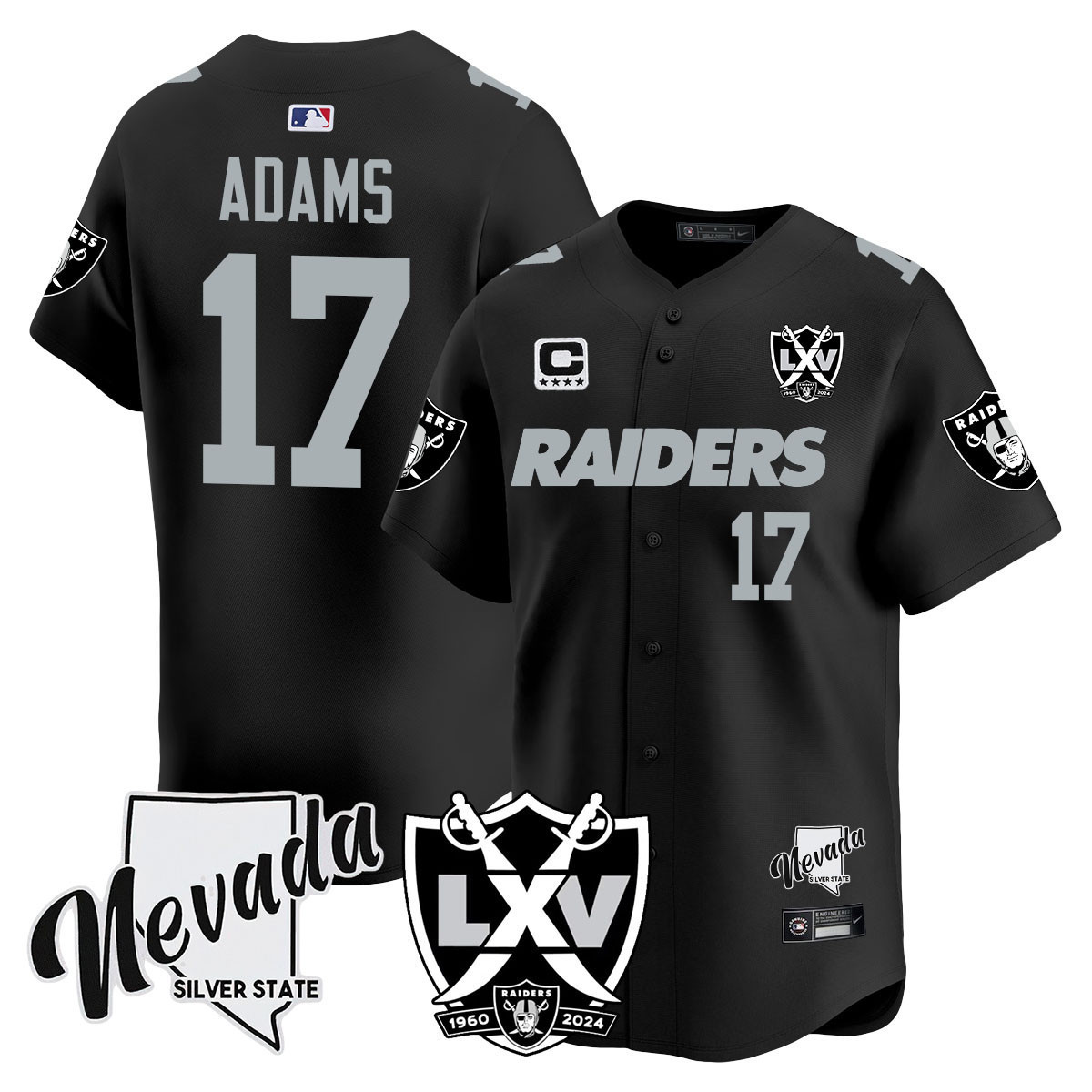 Men's Raiders 2024 Vapor Premier Limited Jersey - 65th Anniversary - All Stitched