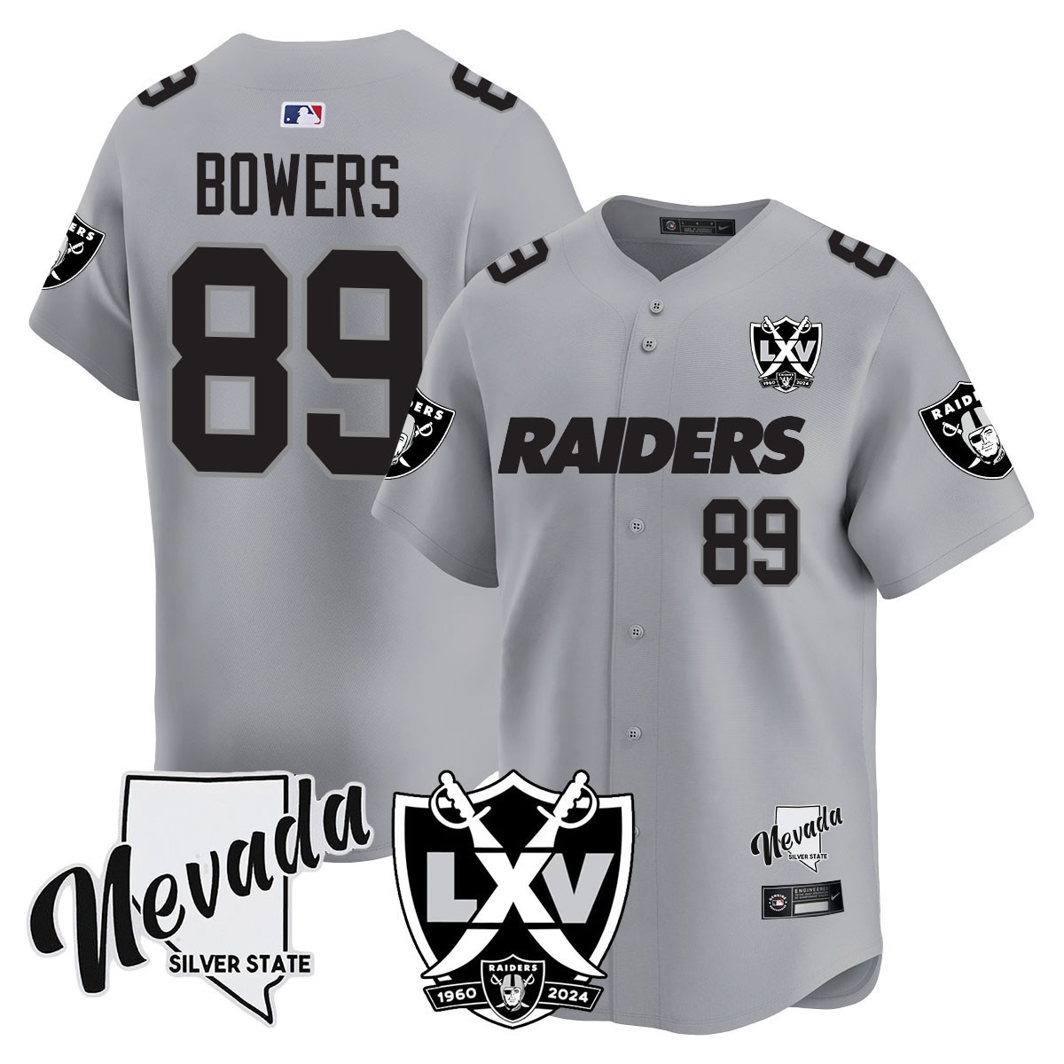 Men's Raiders 2024 Vapor Premier Limited Jersey - 65th Anniversary - All Stitched
