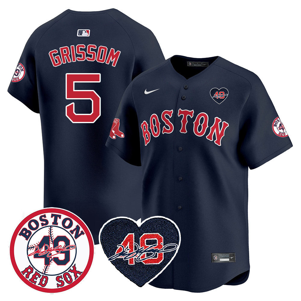 Men's Red Sox Tim Wakefield Memorial Patch Vaper Premier Limited Jersey - All Stitched- All Stitched