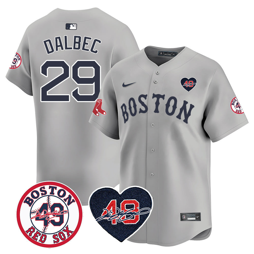 Men's Red Sox Tim Wakefield Memorial Patch Vaper Premier Limited Jersey - All Stitched- All Stitched