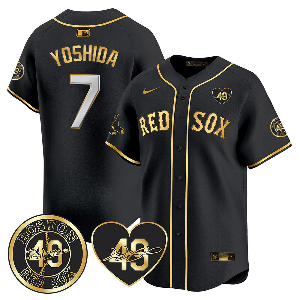 Men's Red Sox Tim Wakefield Memorial Patch Vaper Premier Limited Jersey - All Stitched- All Stitched