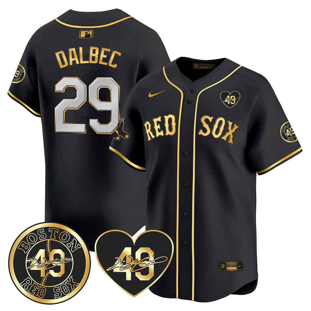 Men's Red Sox Tim Wakefield Memorial Patch Vaper Premier Limited Jersey - All Stitched- All Stitched