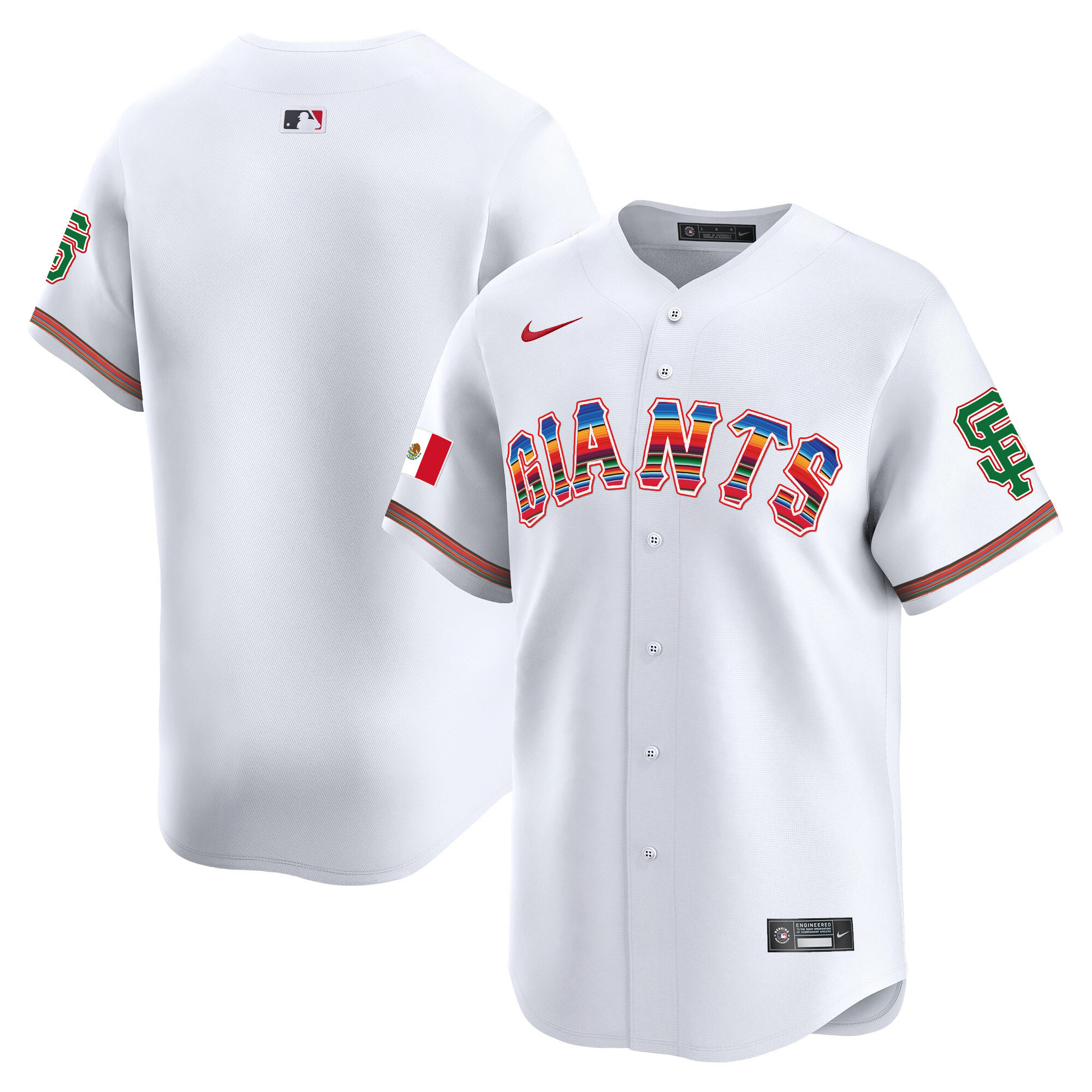 Men's San Francisco Giants Mexico Vapor Premier Limited Jersey - All Stitched
