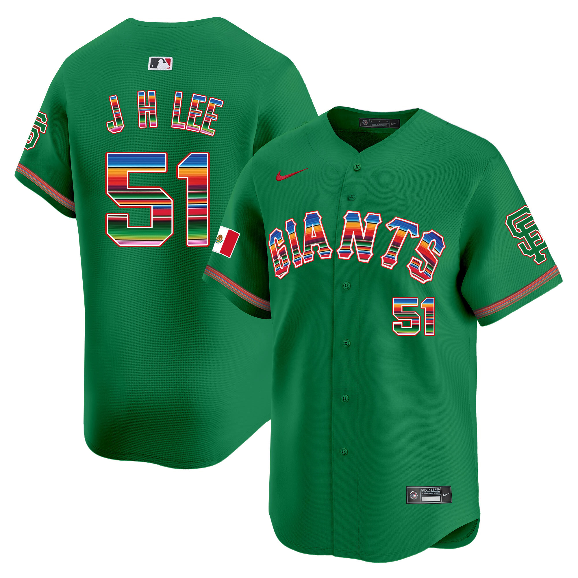 Men's San Francisco Giants Mexico Vapor Premier Limited Jersey - All Stitched