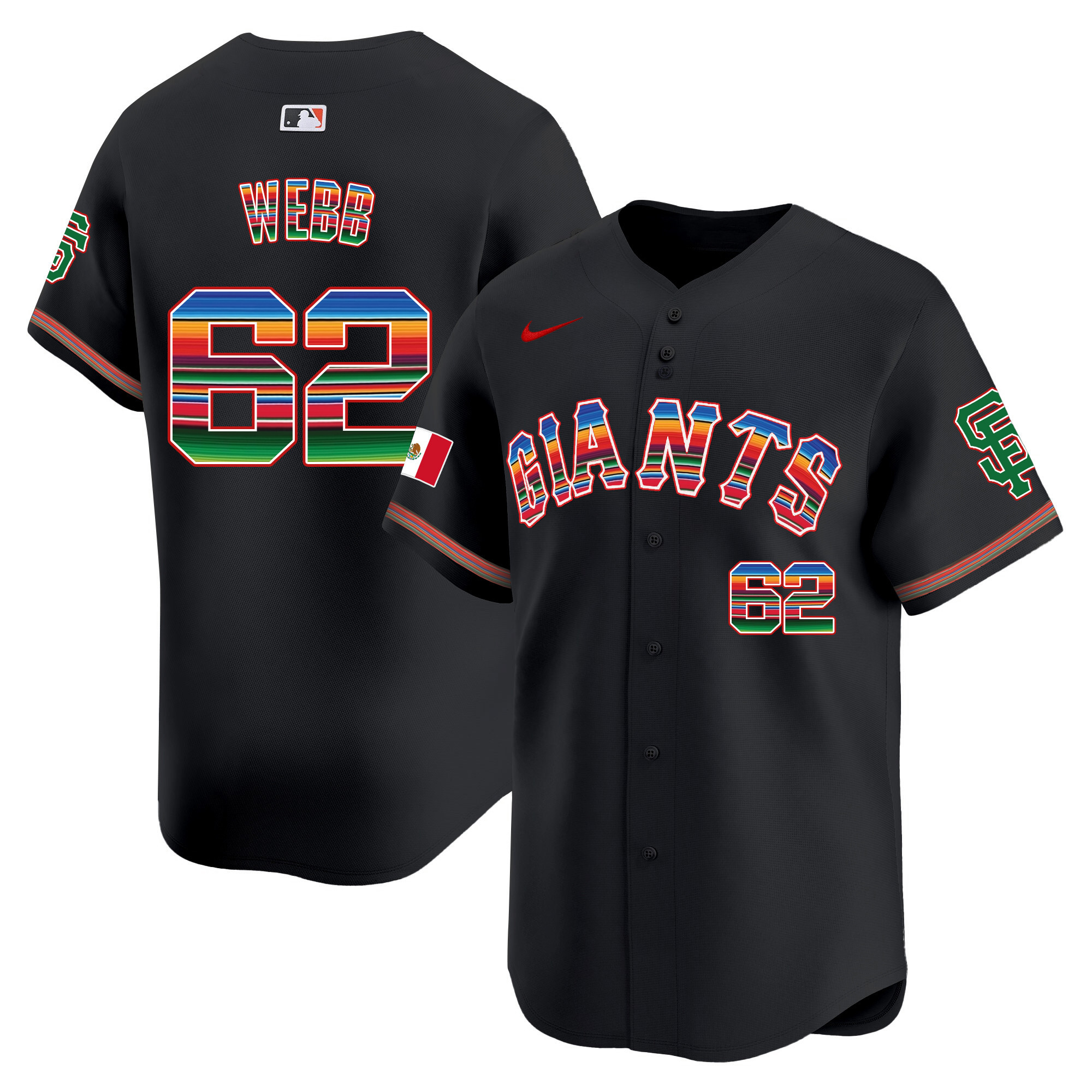 Men's San Francisco Giants Mexico Vapor Premier Limited Jersey - All Stitched