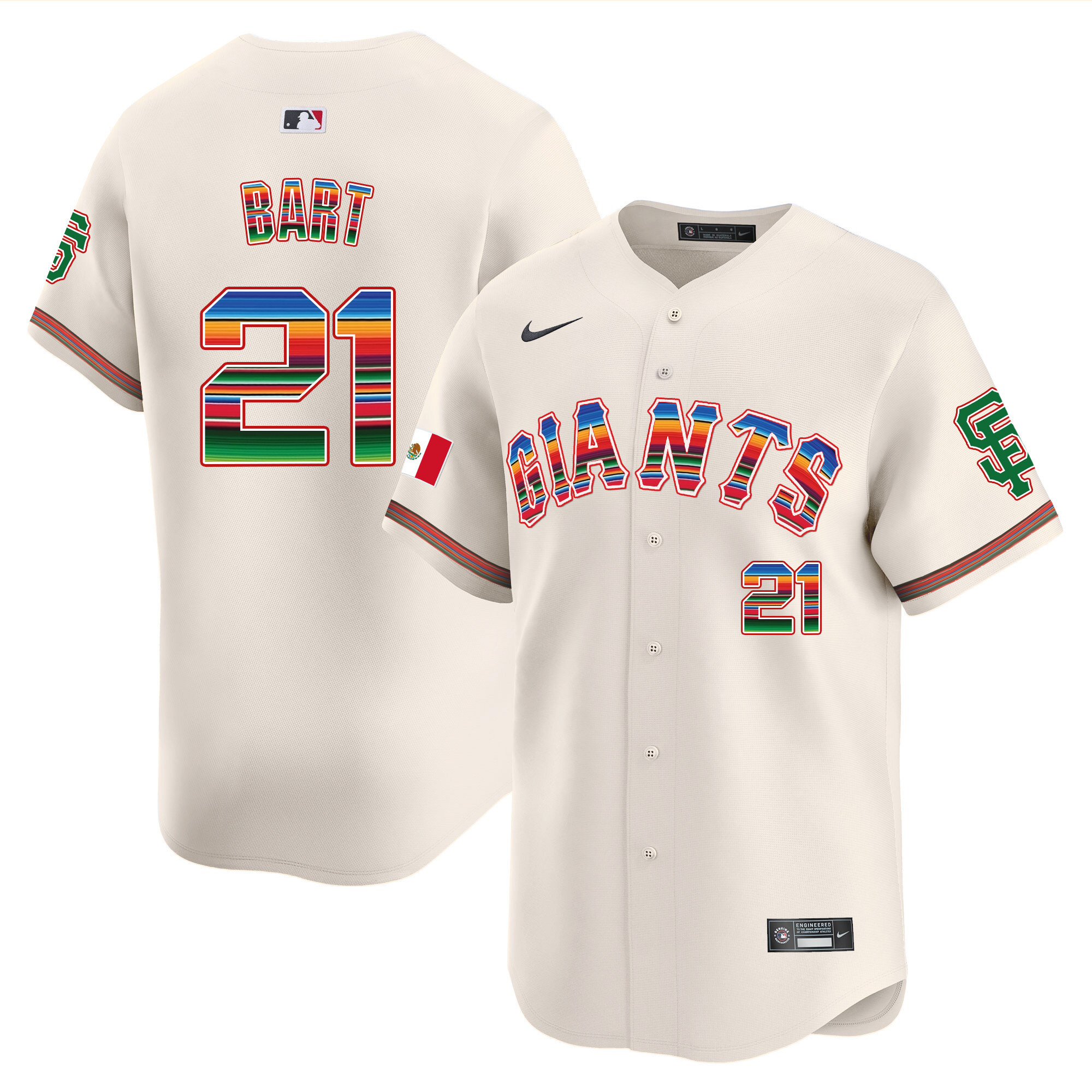 Men's San Francisco Giants Mexico Vapor Premier Limited Jersey - All Stitched