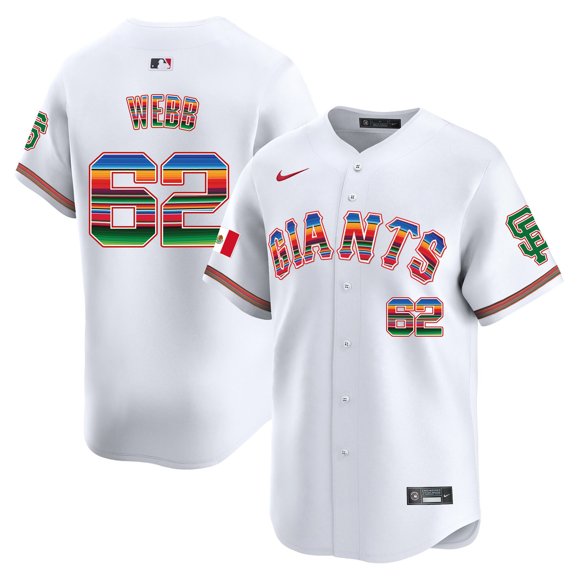 Men's San Francisco Giants Mexico Vapor Premier Limited Jersey - All Stitched