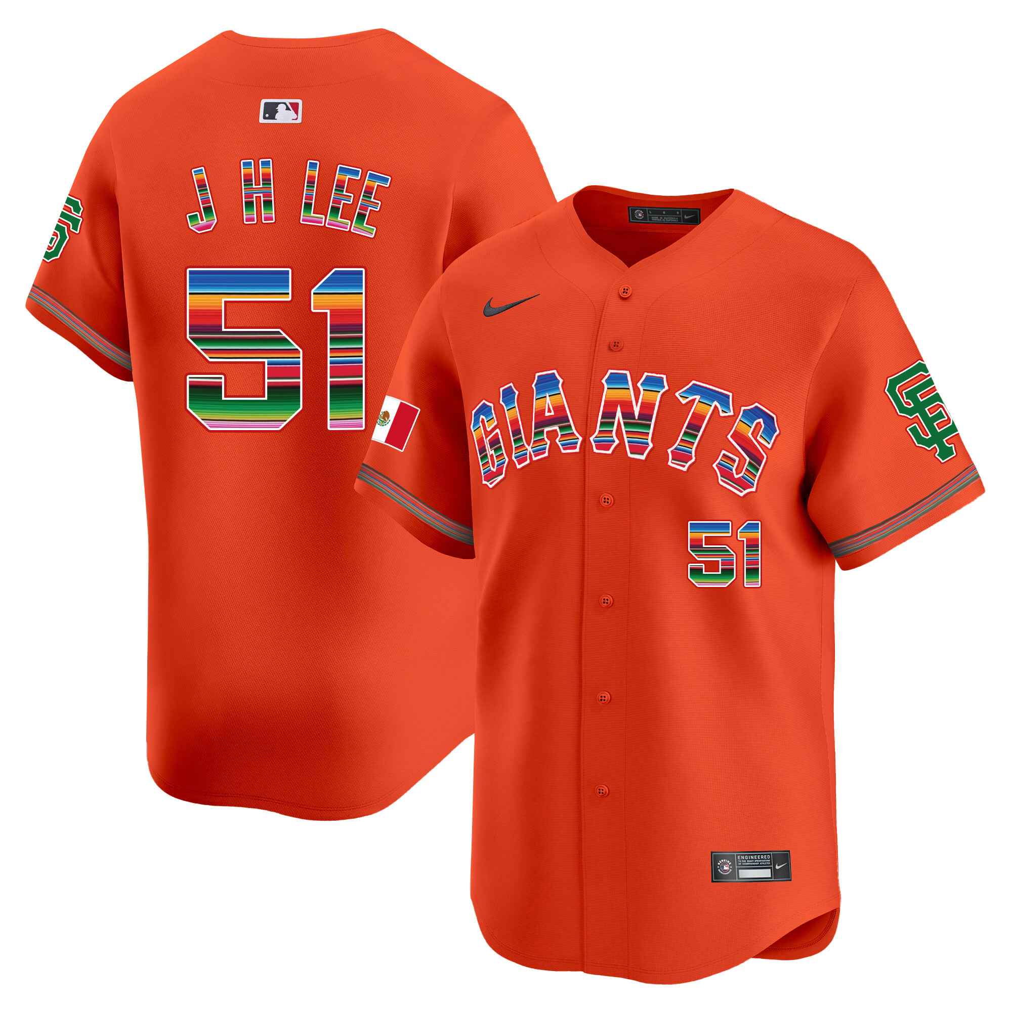 Men's San Francisco Giants Mexico Vapor Premier Limited Jersey - All Stitched
