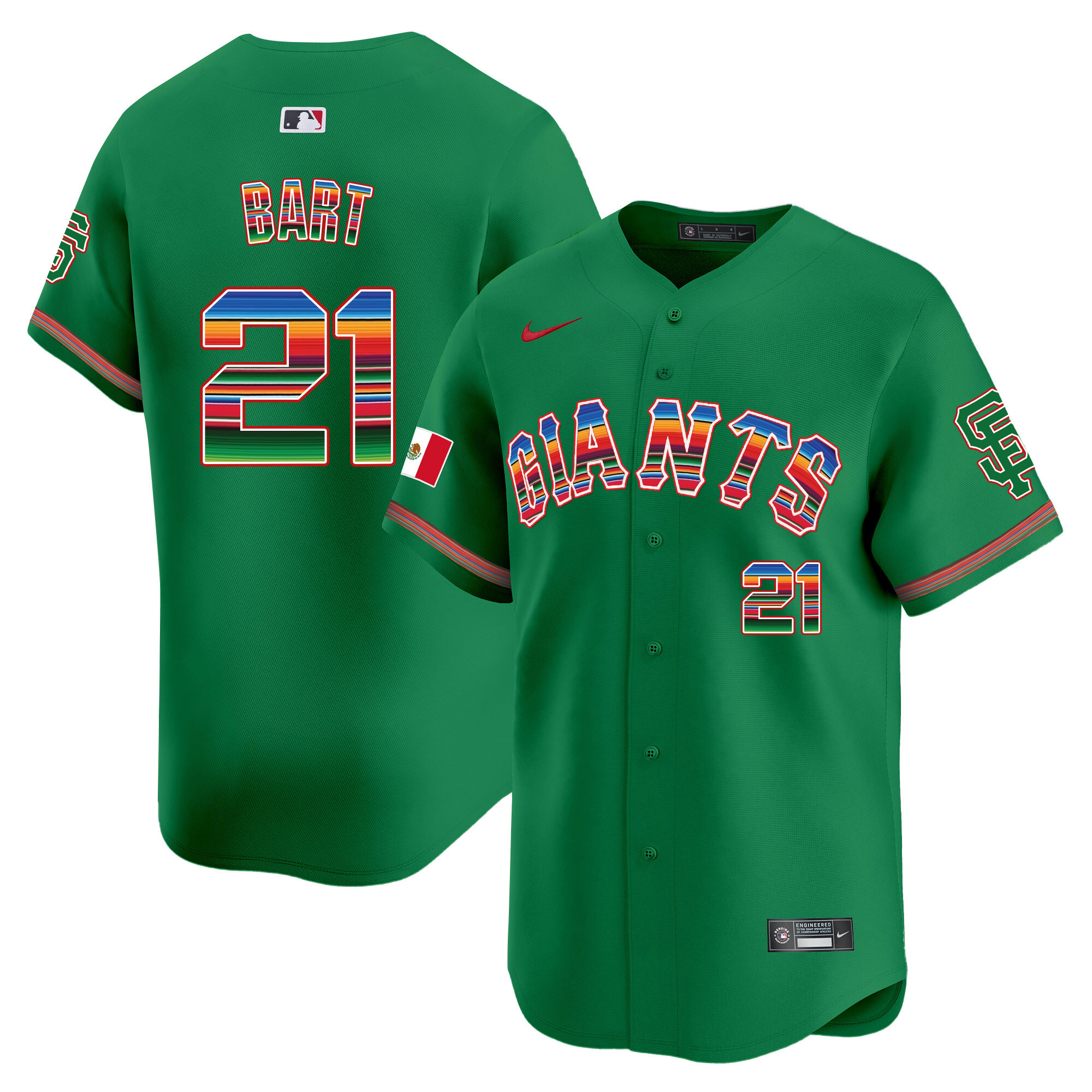 Men's San Francisco Giants Mexico Vapor Premier Limited Jersey - All Stitched